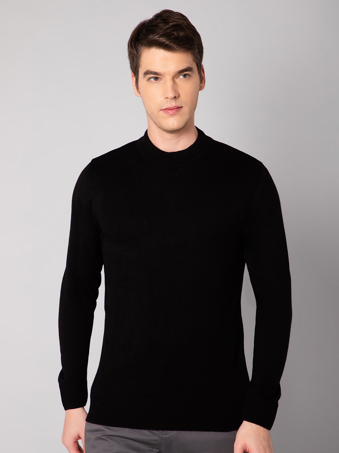 

Cantabil Men Black Long Sleeves Fashion