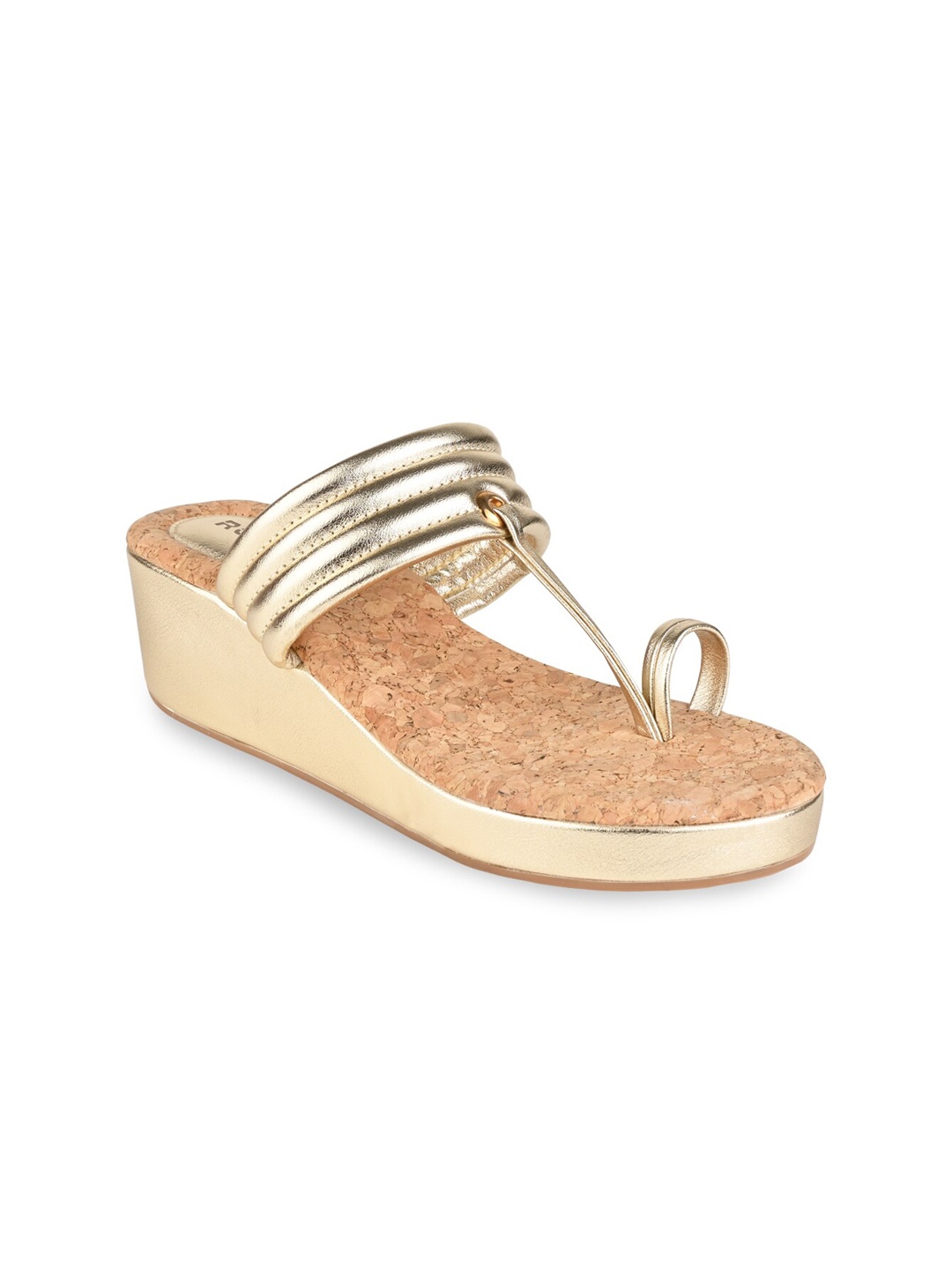 

Rocia Women One Toe Wedge Sandals, Gold