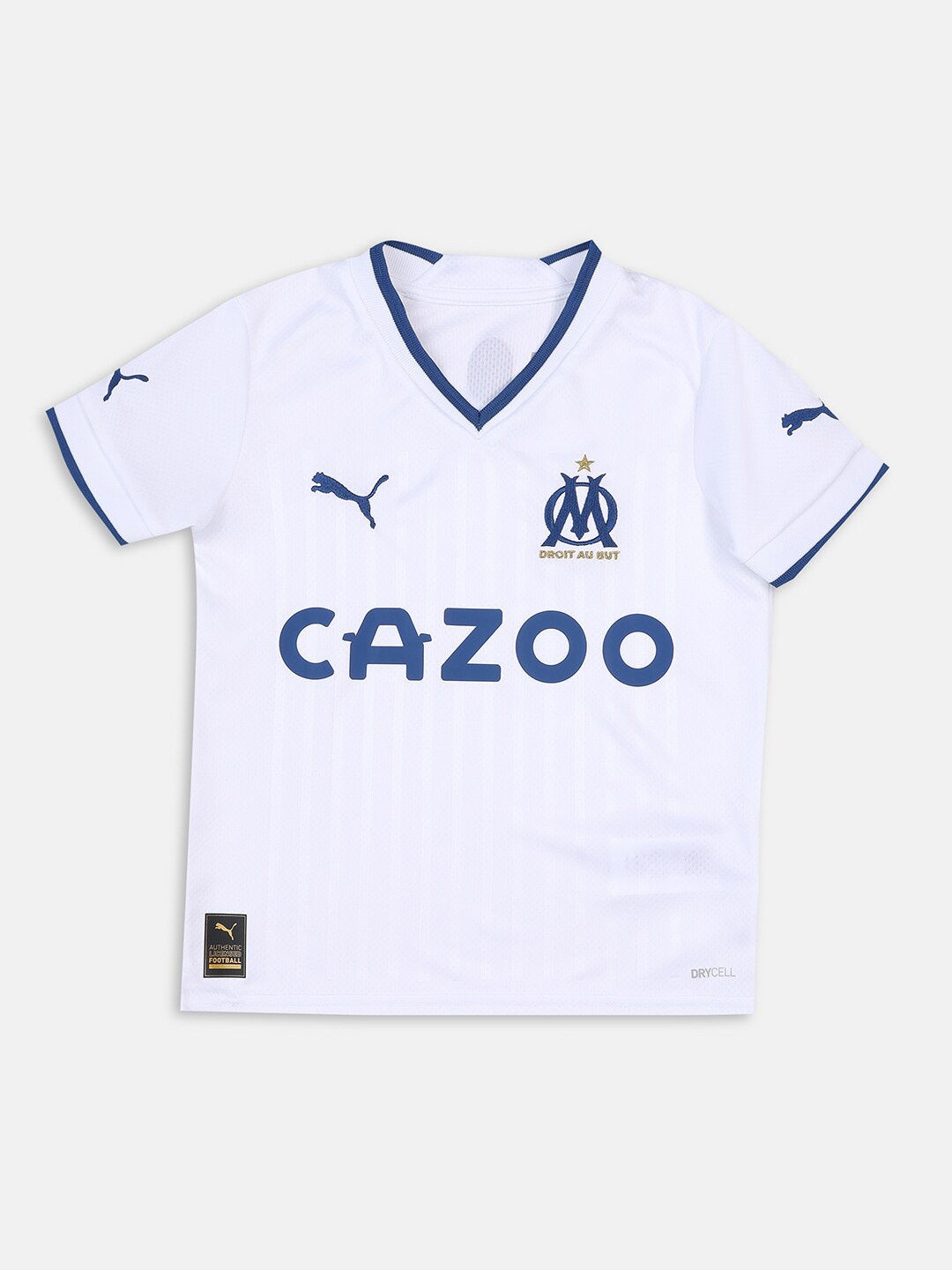 

Puma Kids Olympique de Marseille Home 22/23 Replica Jersey Youth Sports T-Shirt, White