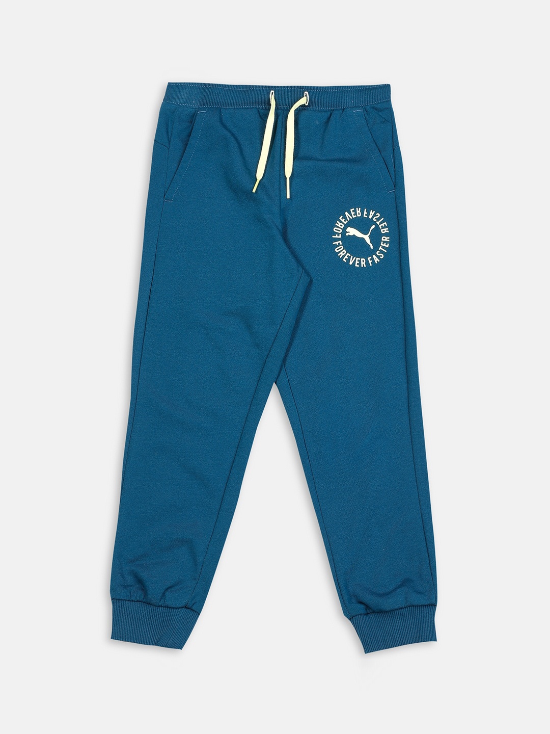 

Puma Boys Blue Cotton Graphic FF Logo Youth Track Pants