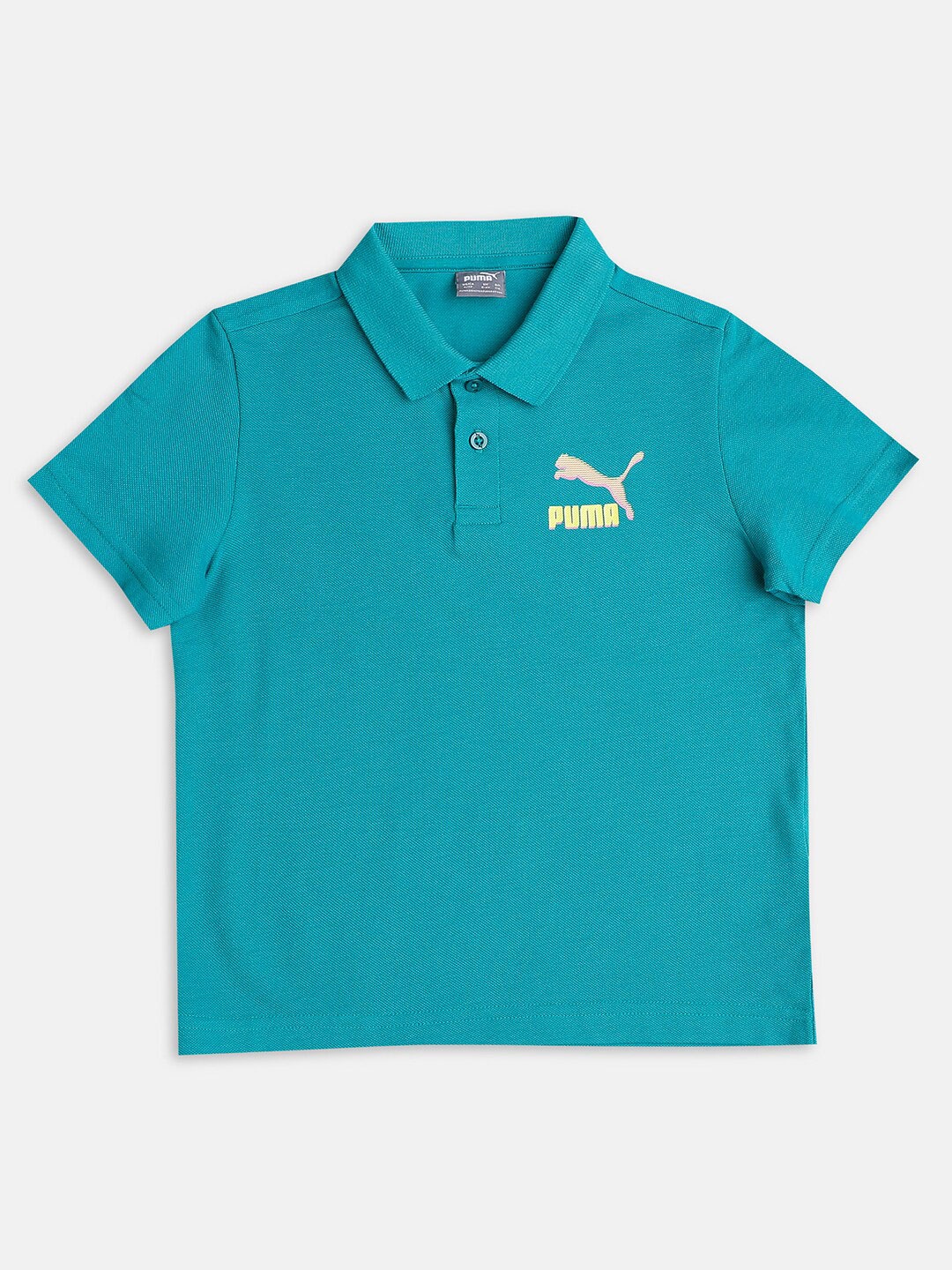 

Puma Kids Green Archive Graphic Youth Polo T-shirt