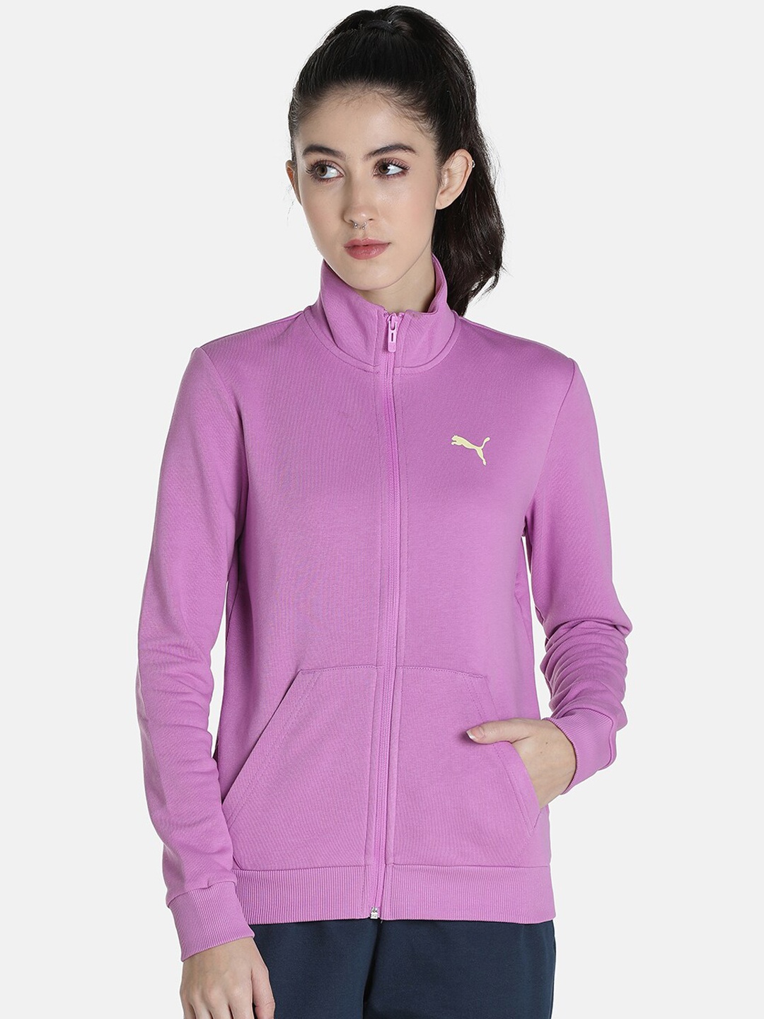 

Puma Women Regular Fit Solid Cotton Sporty Jacket, Mauve