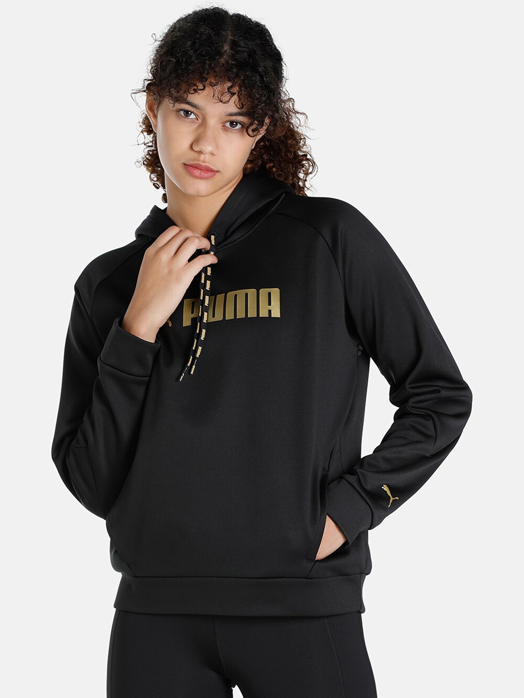 

Puma Women Black Fit Powerfleece Training Sweatshirt