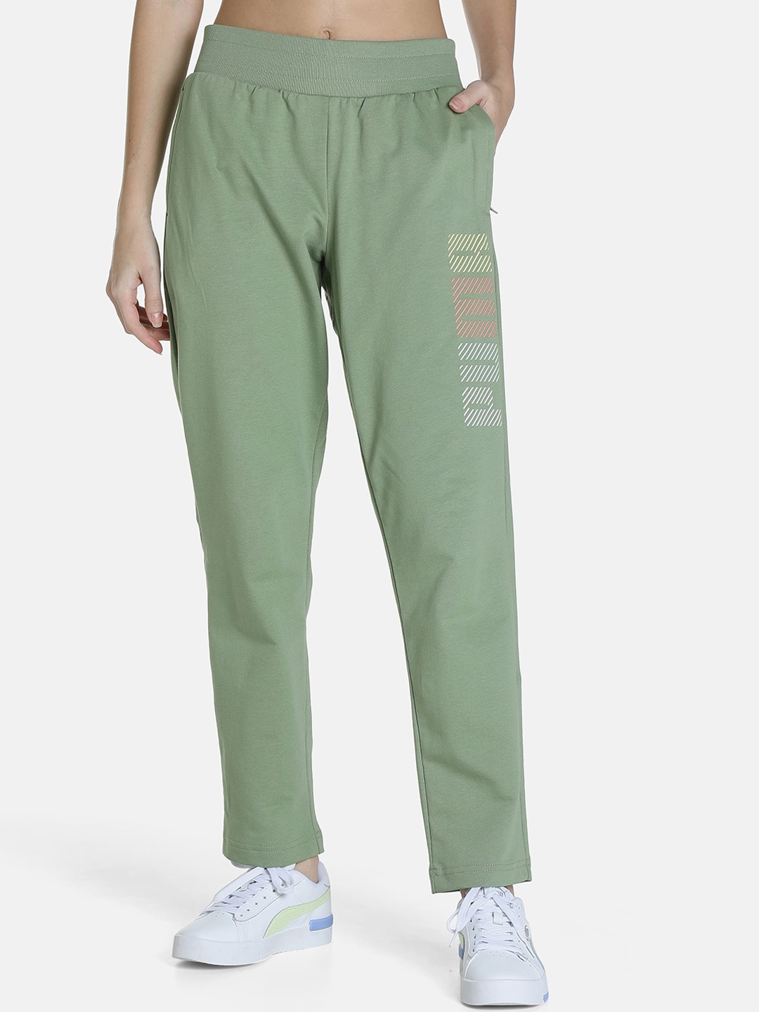 

Puma Women Green Printed Sweat Pant