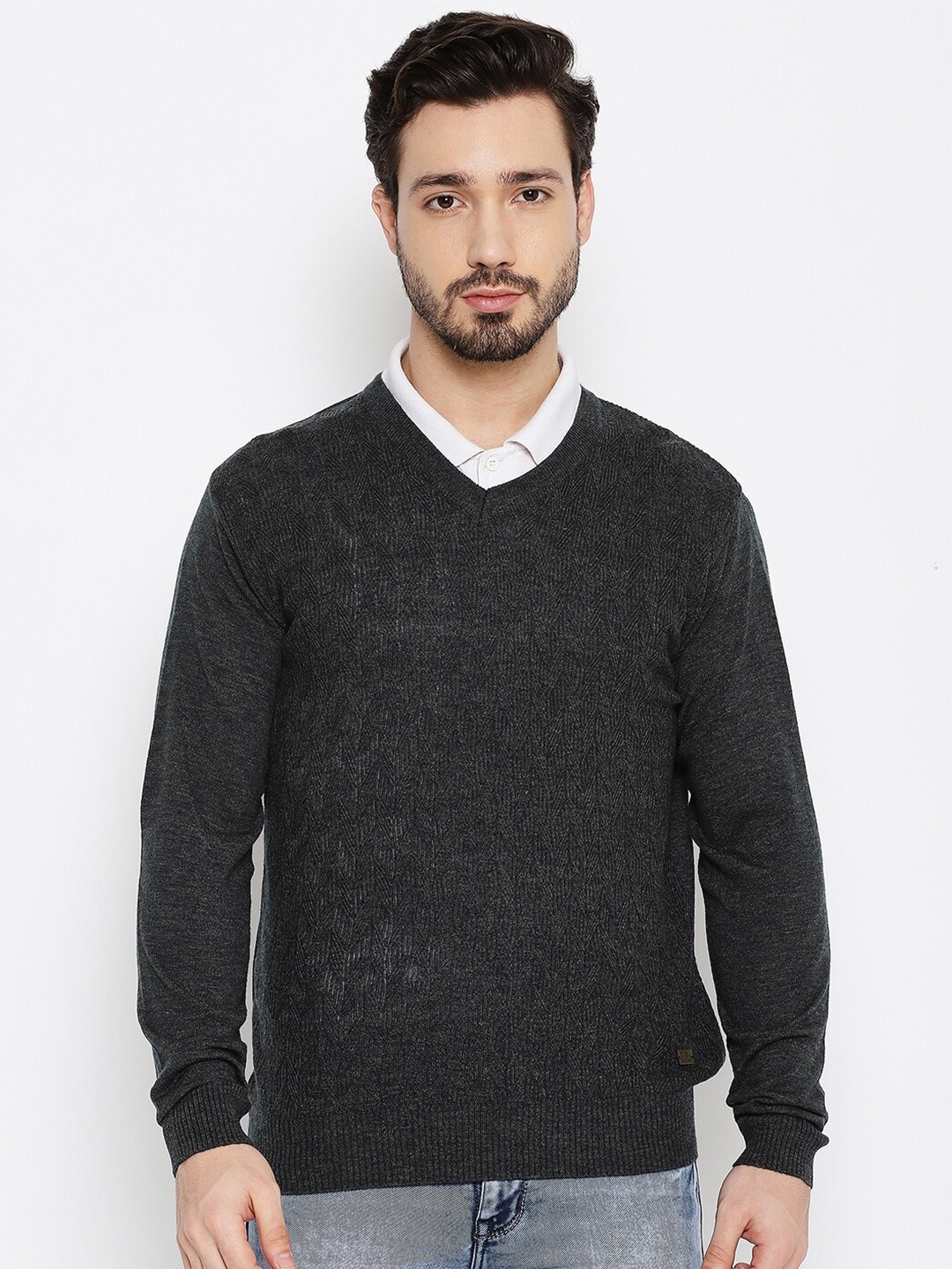 

Duke Men Grey Pullover