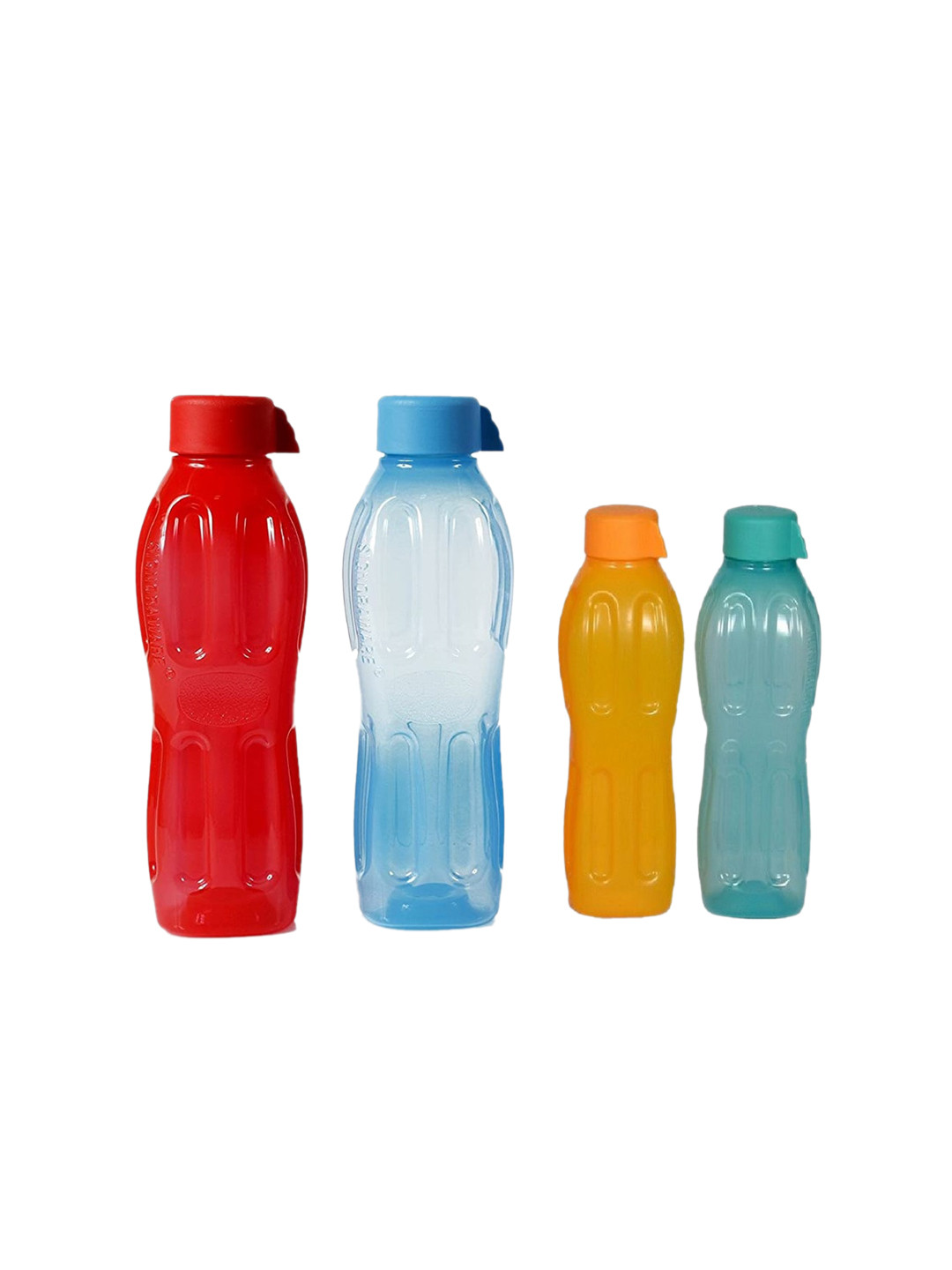 

SignoraWare Set Of 4 Assorted Plastic 500ml & 1L Water Bottle