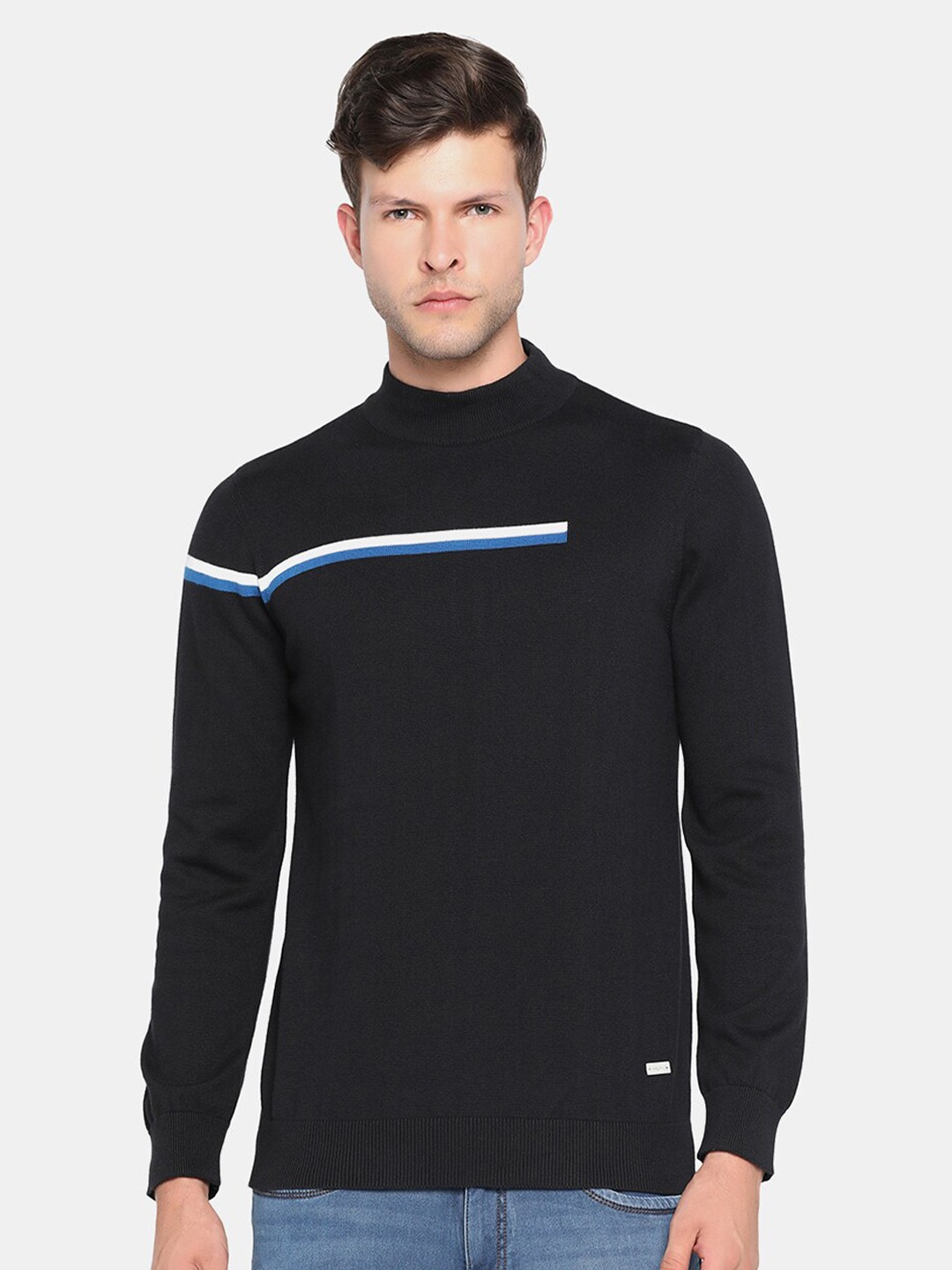 

Blackberrys Men Black & White Pullover