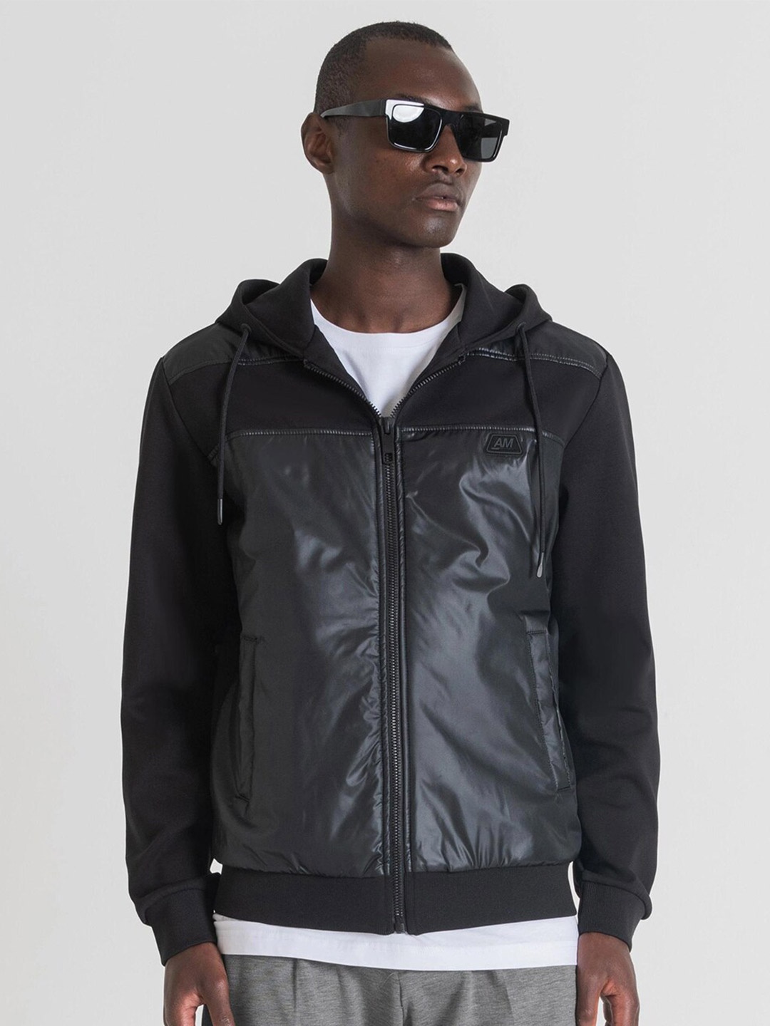 

Antony Morato Men Hooded Sweatshirt, Black