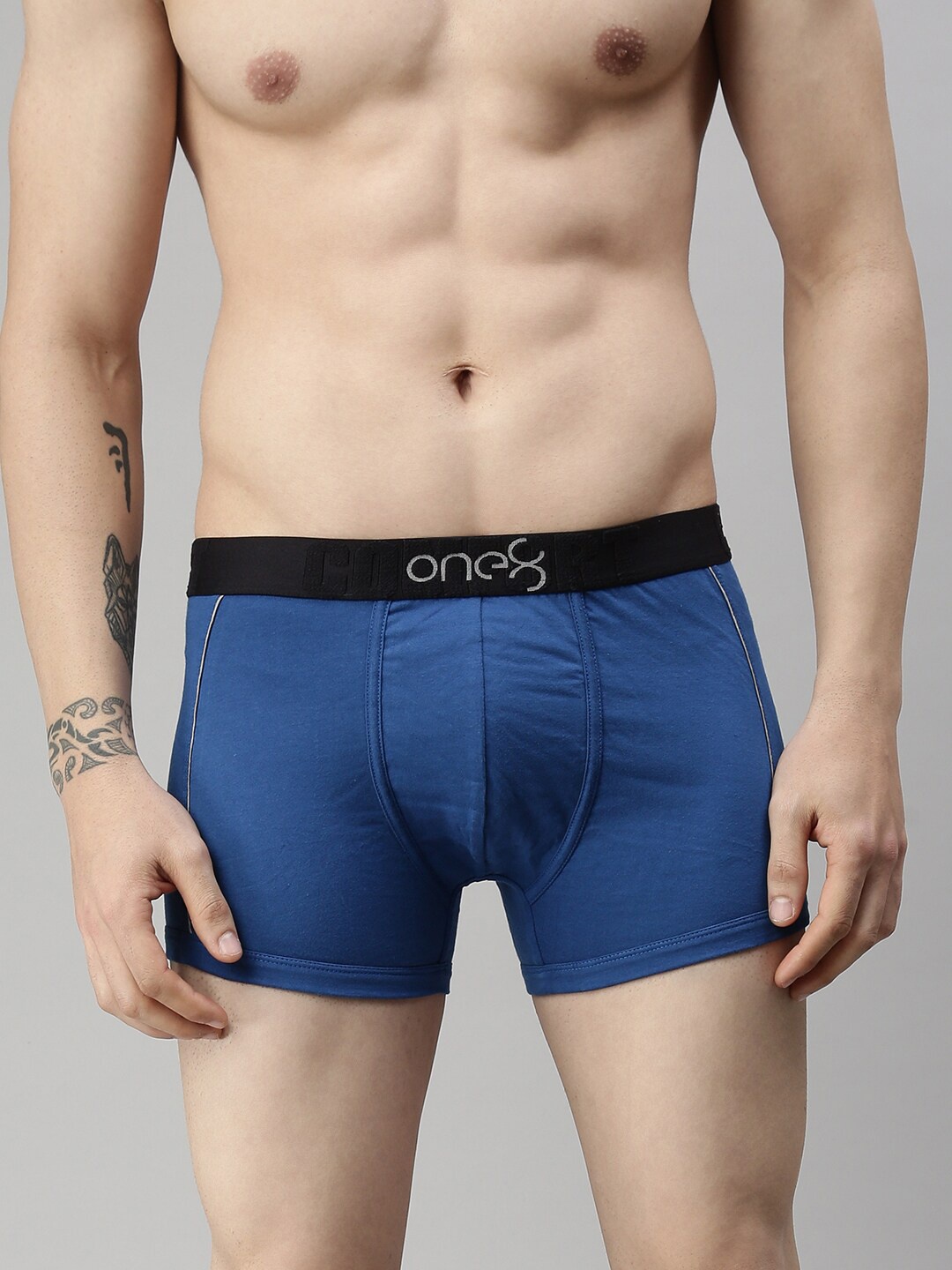 

one8 by Virat Kohli Men Pack Of 3 Solid Trunk, Blue