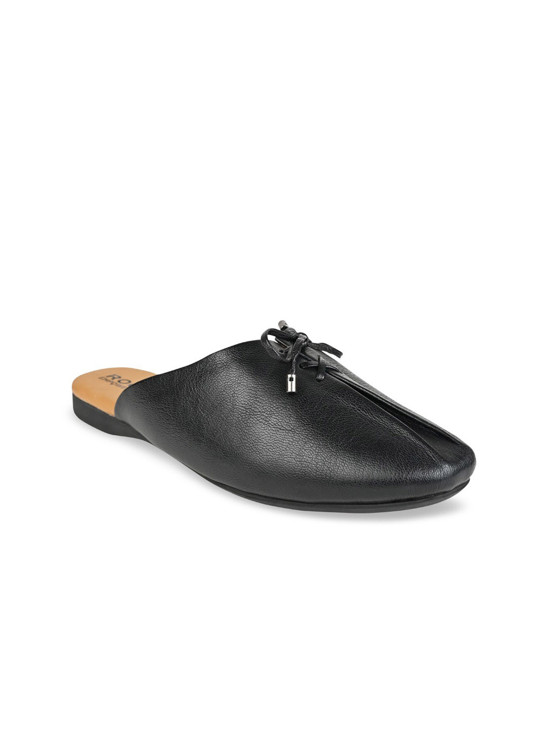 

Rocia Women Mules with Bows Flats, Black