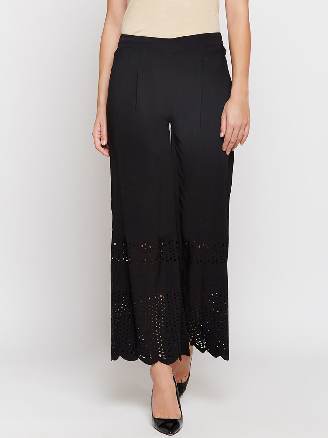 

Be Indi Women Black Palazzos