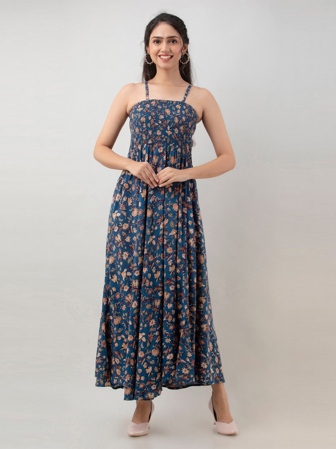 

Aawari Blue Floral Maxi Maxi Dress