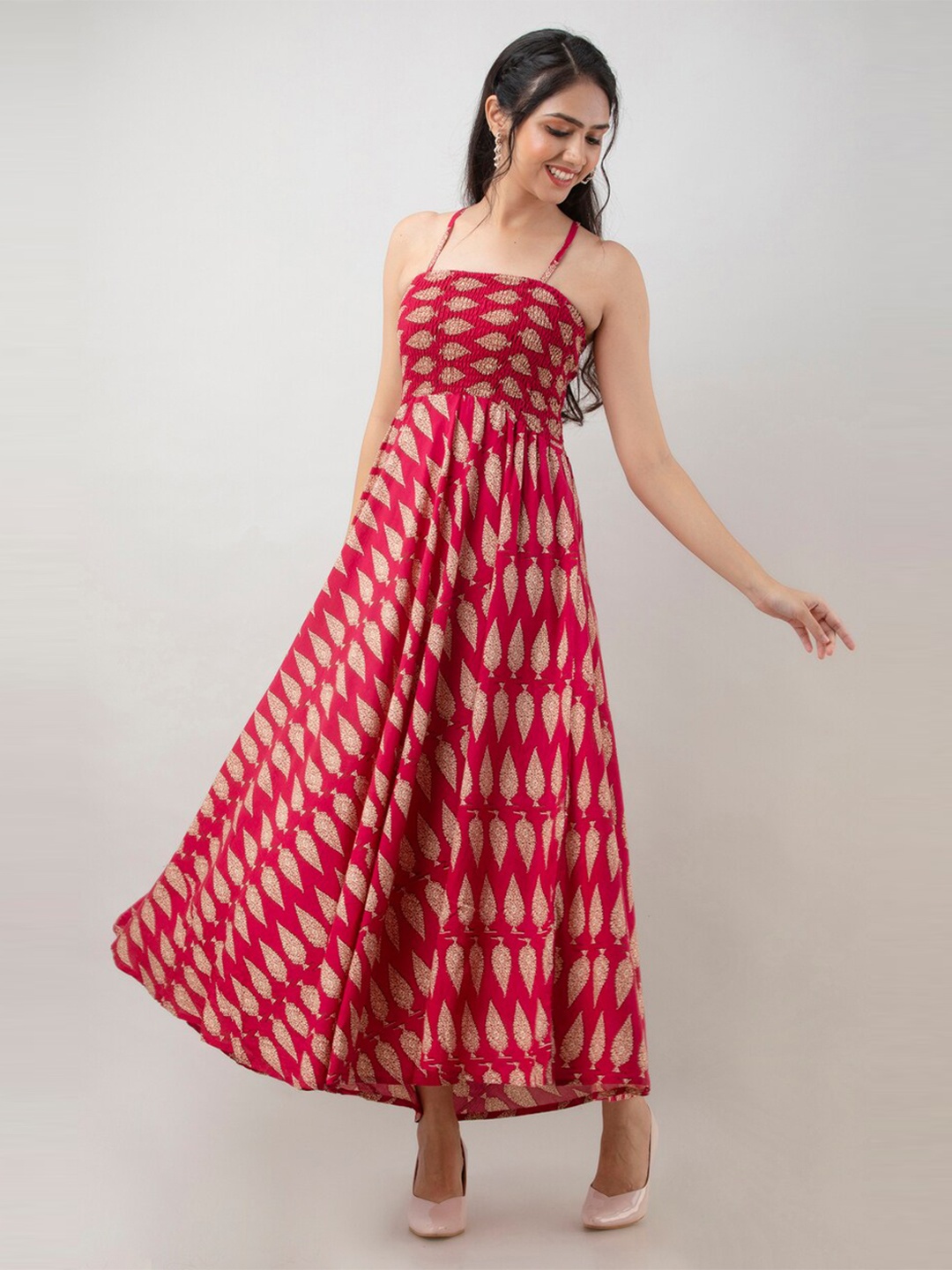 

Aawari Pink Maxi Maxi Dress