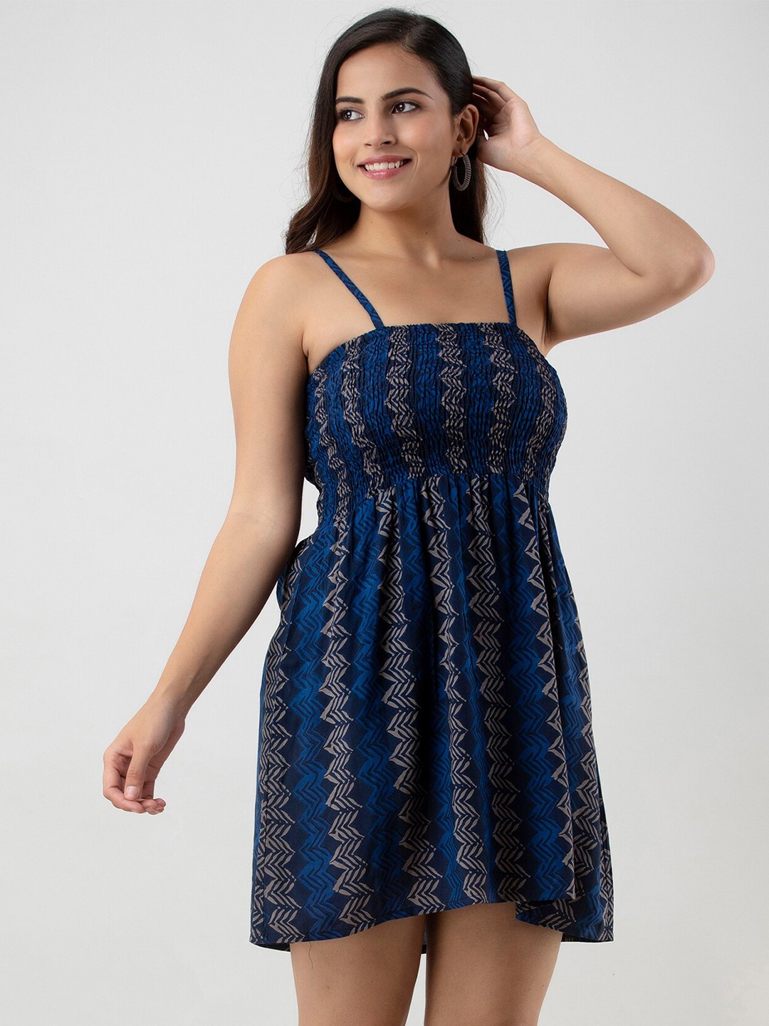 

Aawari Blue A-Line Dress