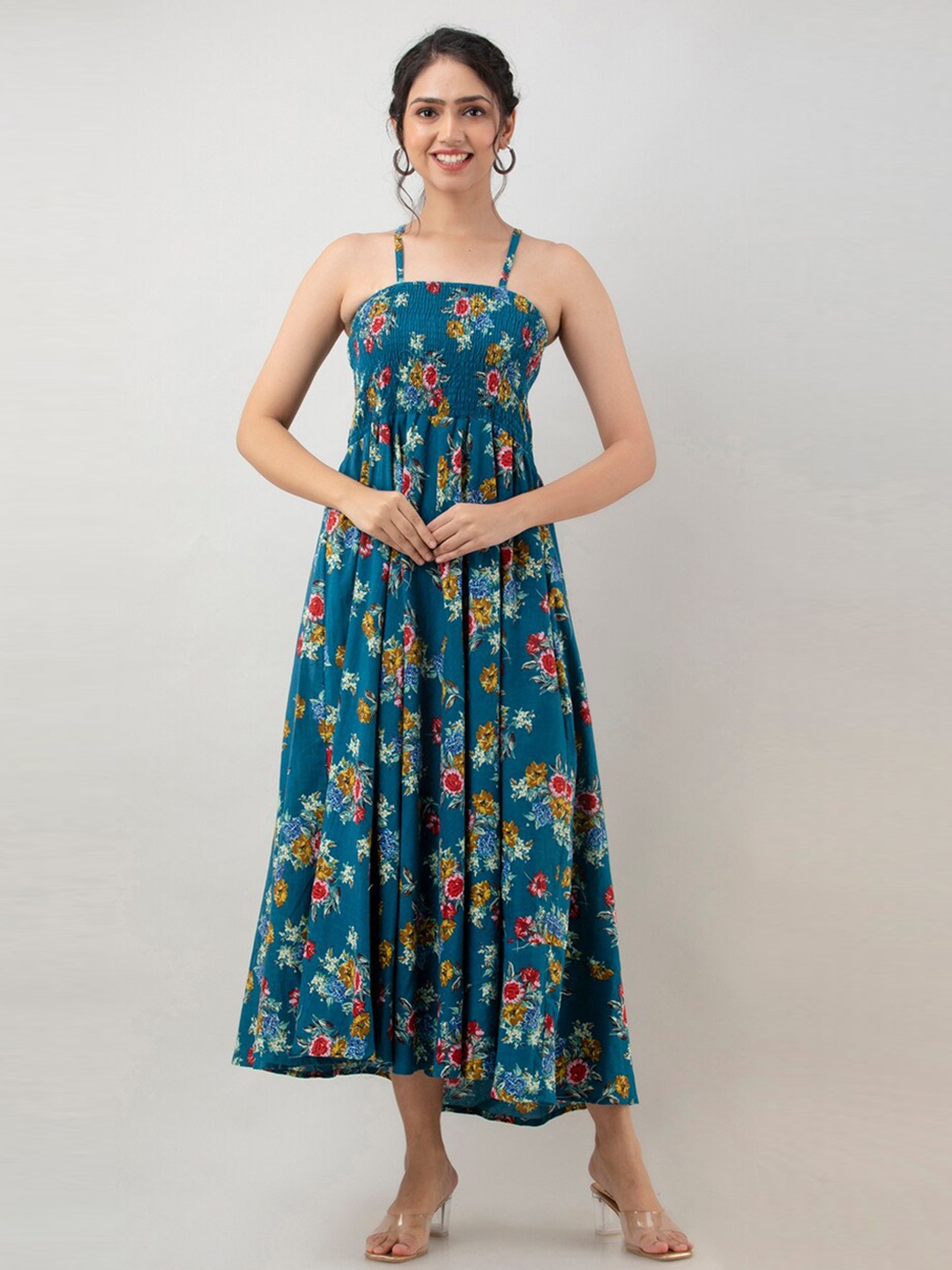 

Aawari Blue Floral Maxi Dress