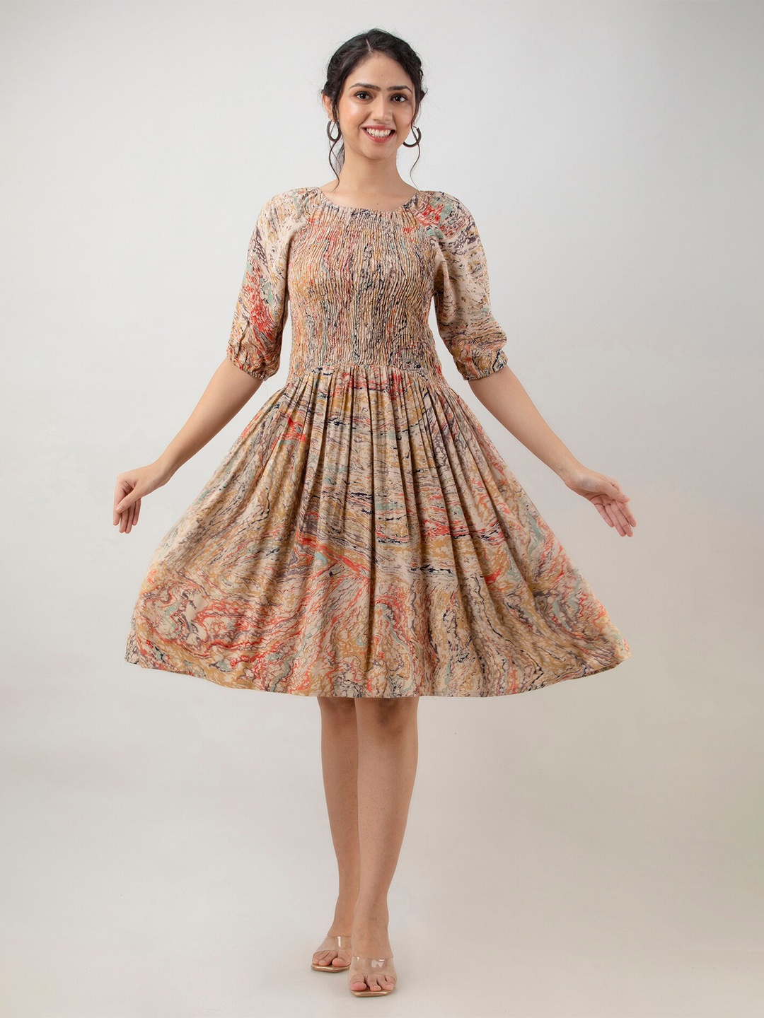 

Aawari Multicoloured Floral Dress, Multi