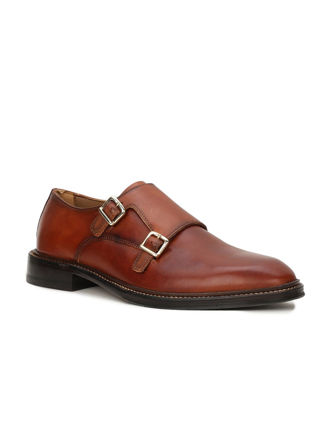 

Hush Puppies Men Tan Solid Formal Shoes