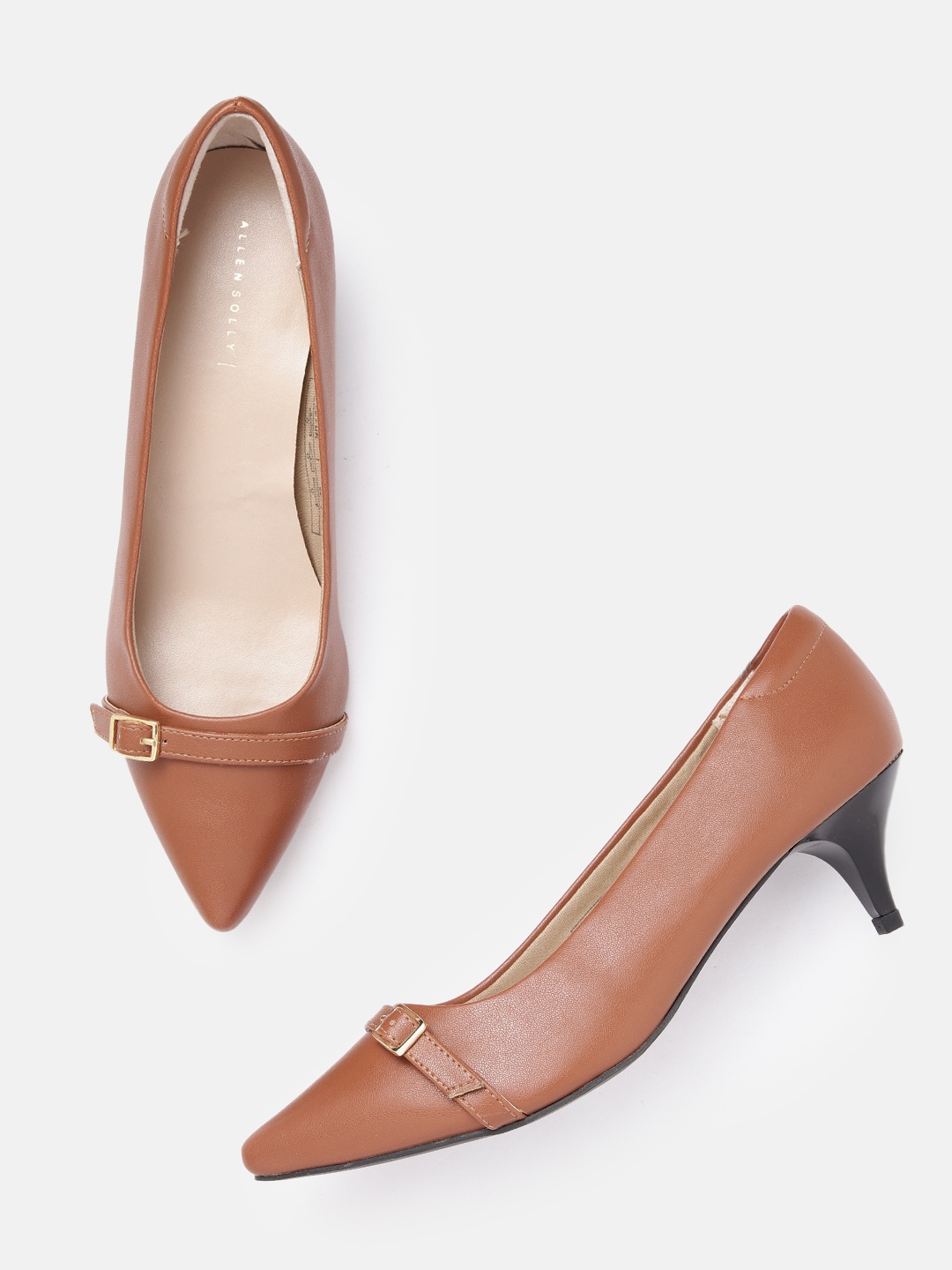 

Allen Solly Pumps with Buckle Detail, Tan