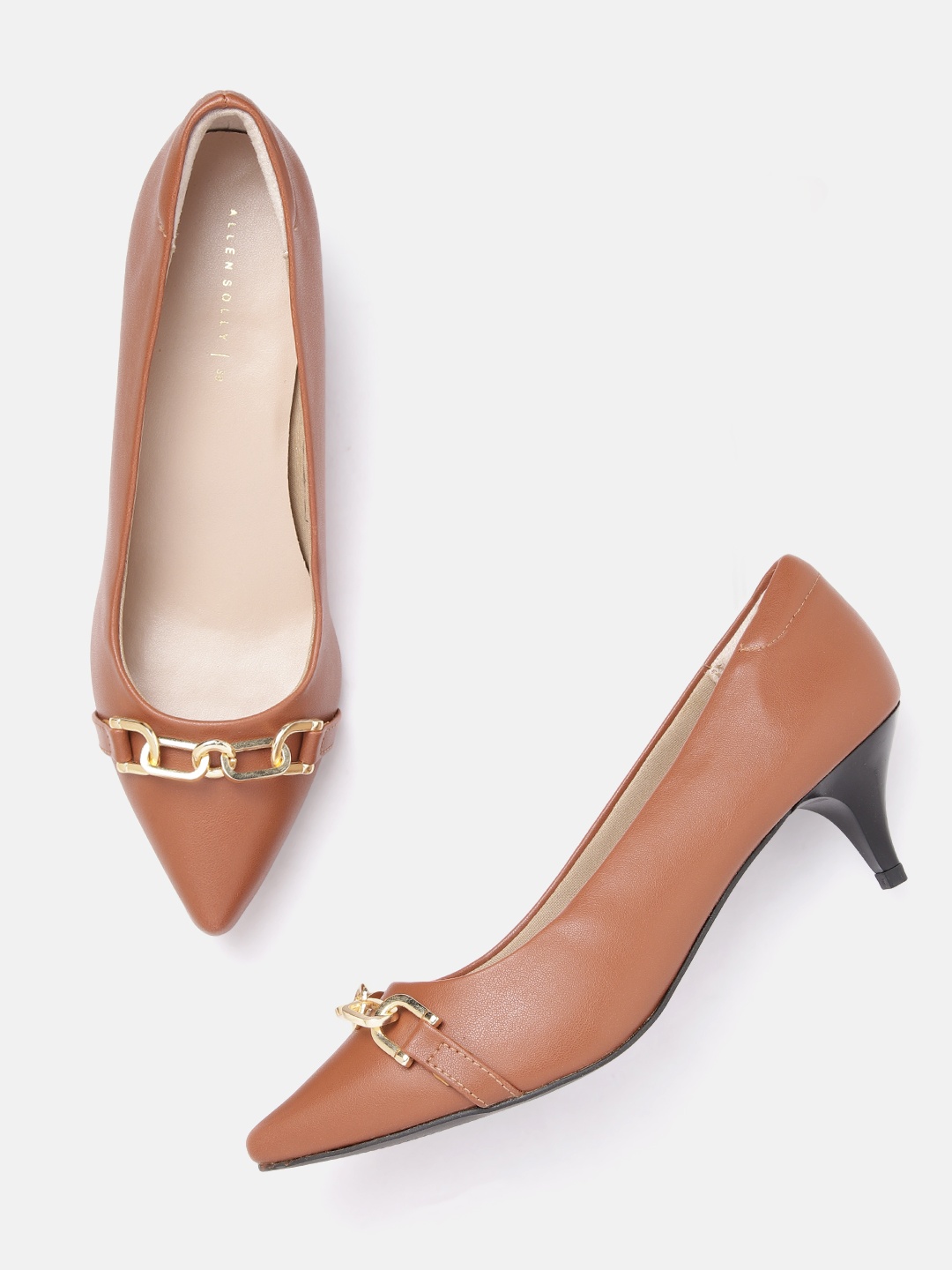 

Allen Solly Pumps with Metallic Detail, Tan