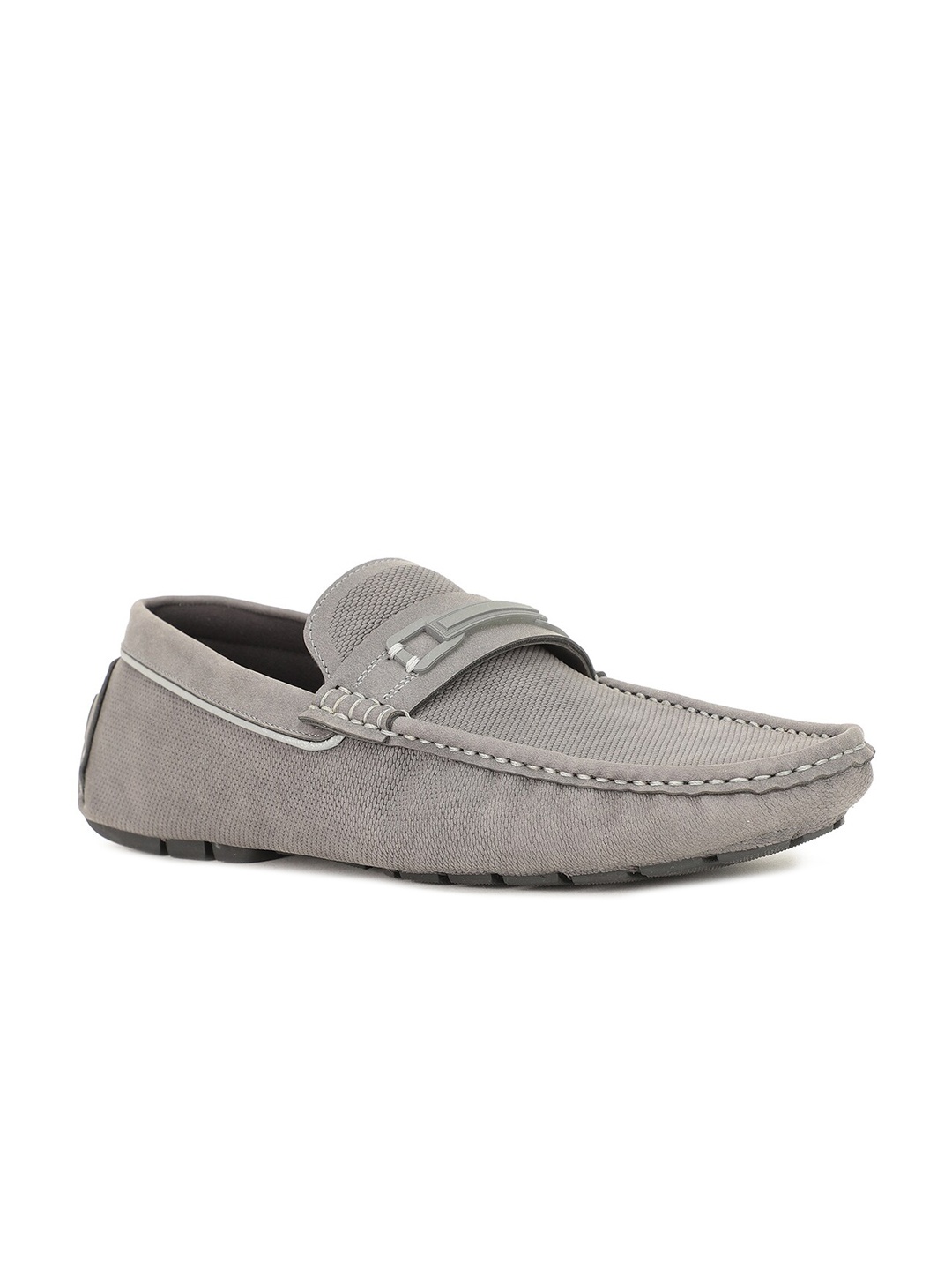 

Bata Men Grey PU Loafers