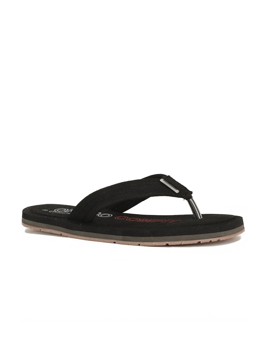 

Bata Men Black & Red Printed Thong Flip-Flops