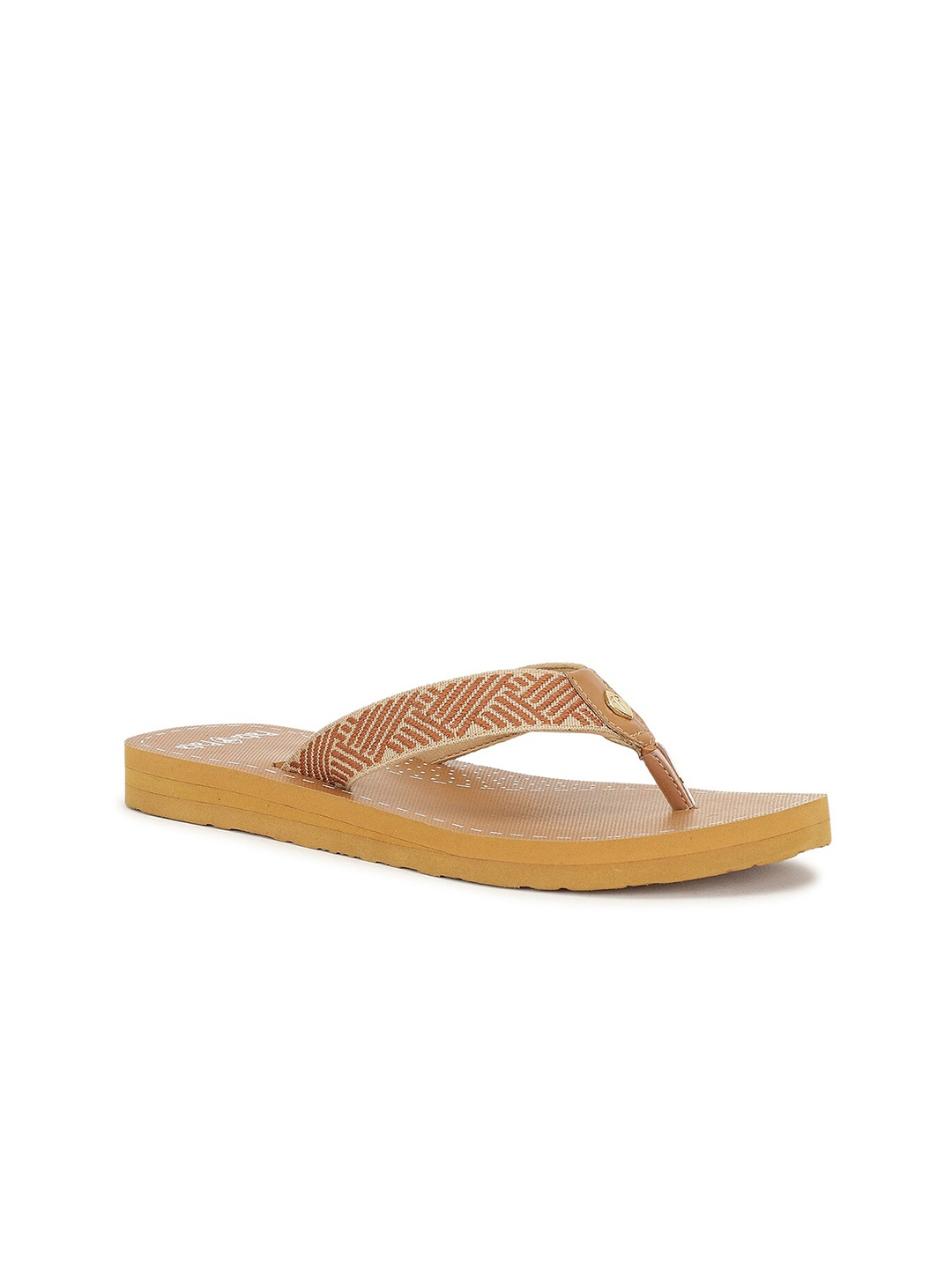 

Bata Women Yellow & Brown Thong Flip-Flops