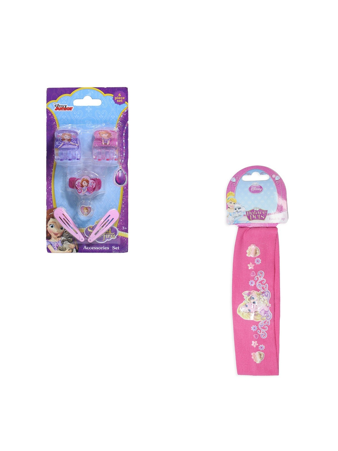 

Disney Girls Purple & Pink Set of 7 Hair Accessory Set