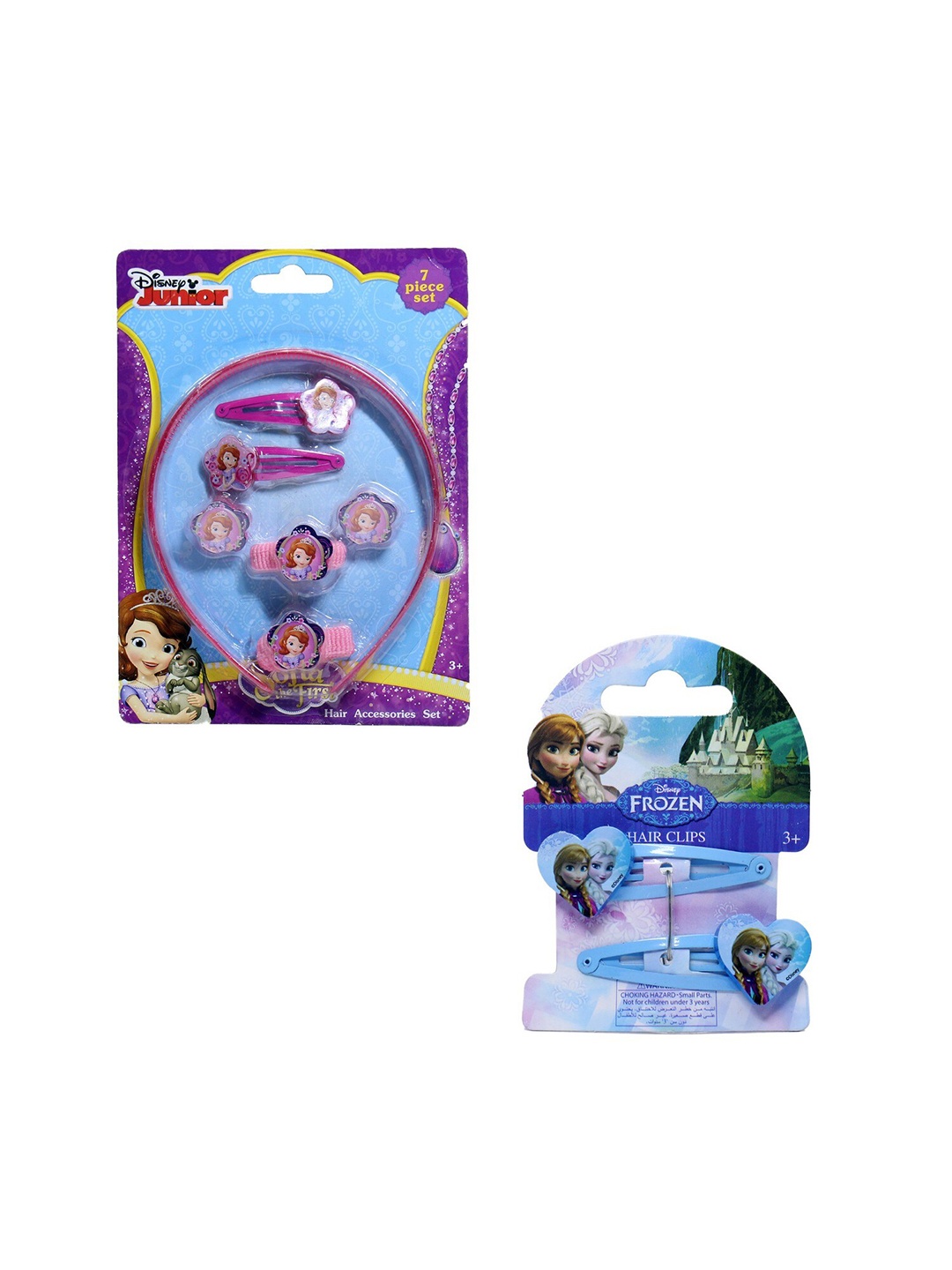 

Disney Girls Set of 9 Pink & White Hair Accessories