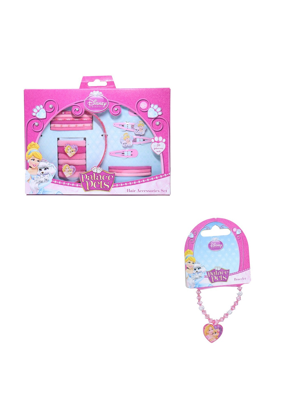 

Disney Girls Set of 21 Disney Princess Hair Accessories Set, Red