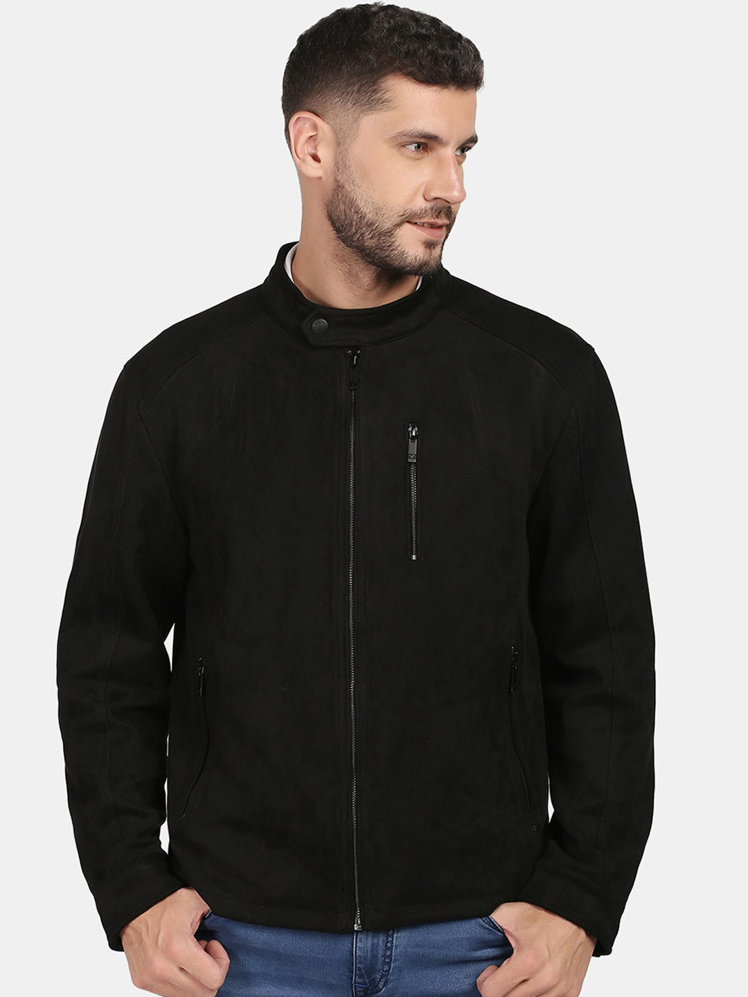 

Blackberrys Men Black Biker Jacket