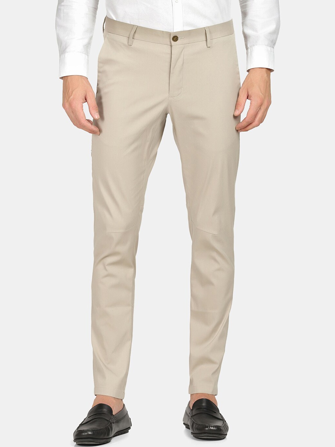 

Blackberrys TechPro Men Pistachio Casual Trouser, Khaki