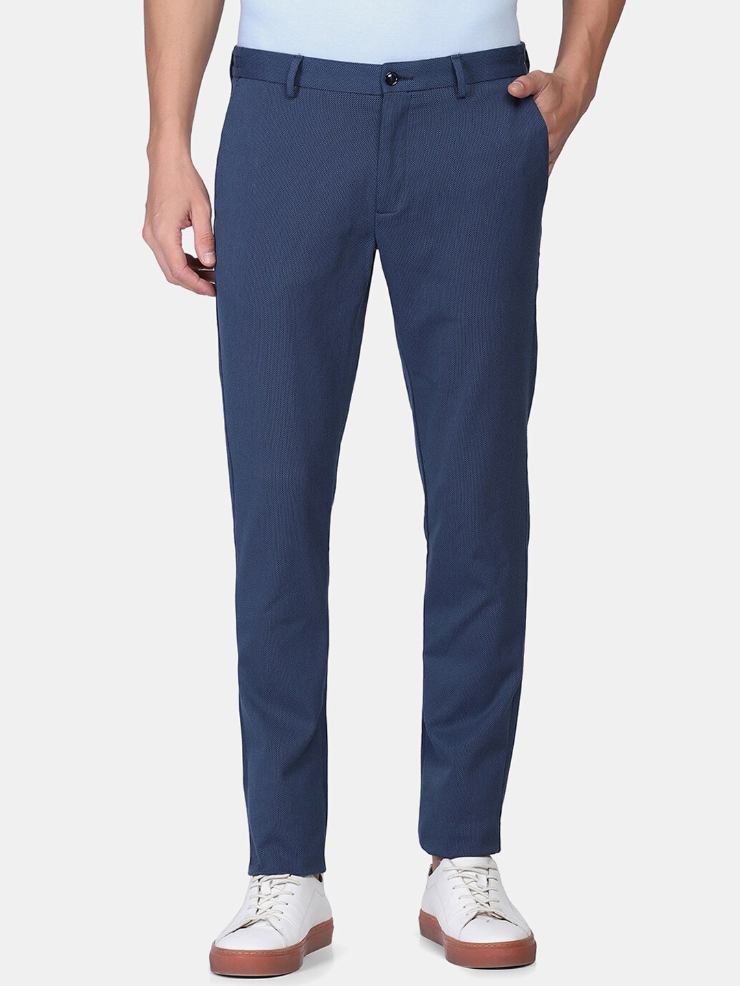 

Blackberrys Men Blue Slim Fit Trouser