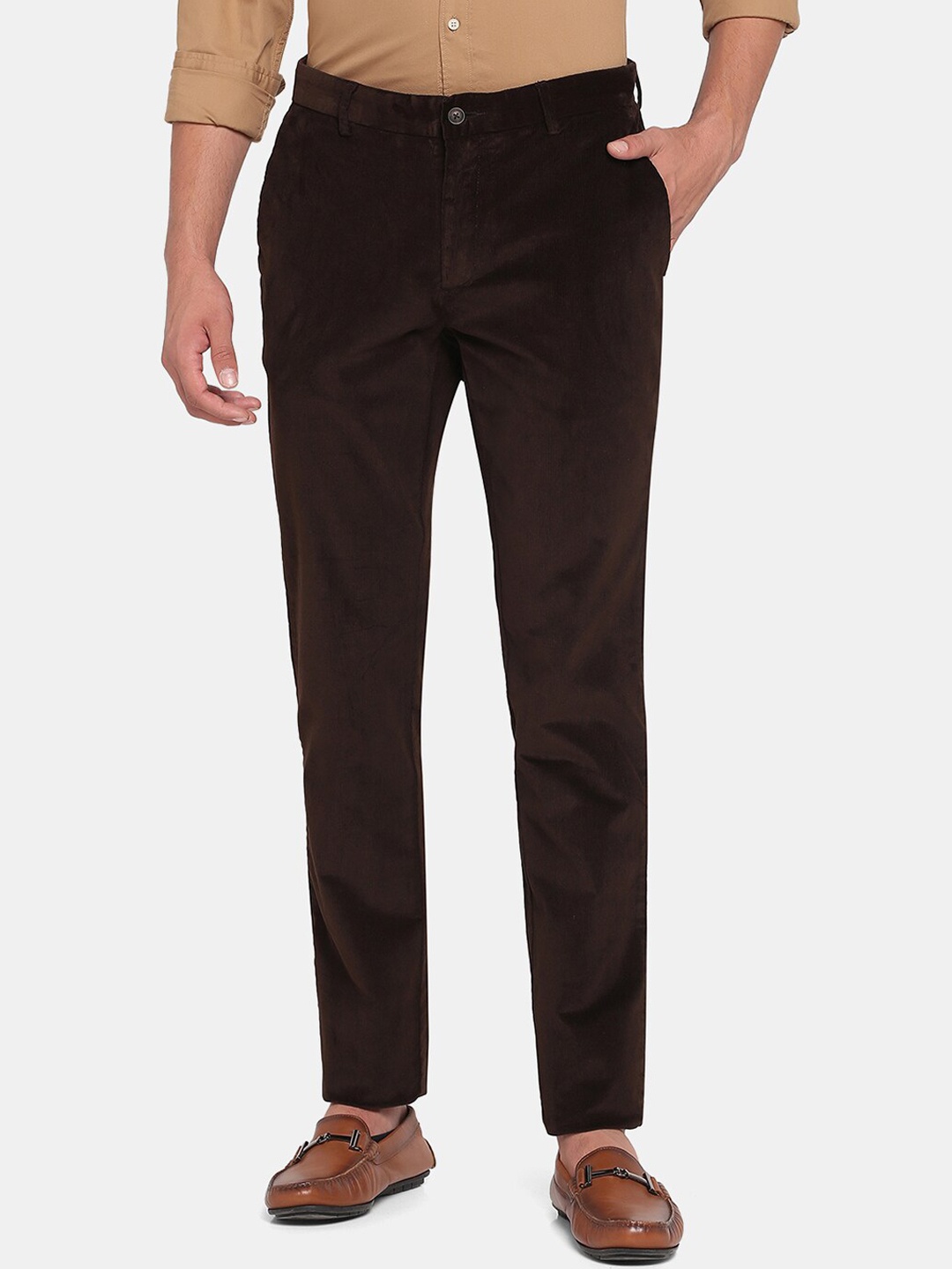 

Blackberrys Men Brown Slim Fit Trousers