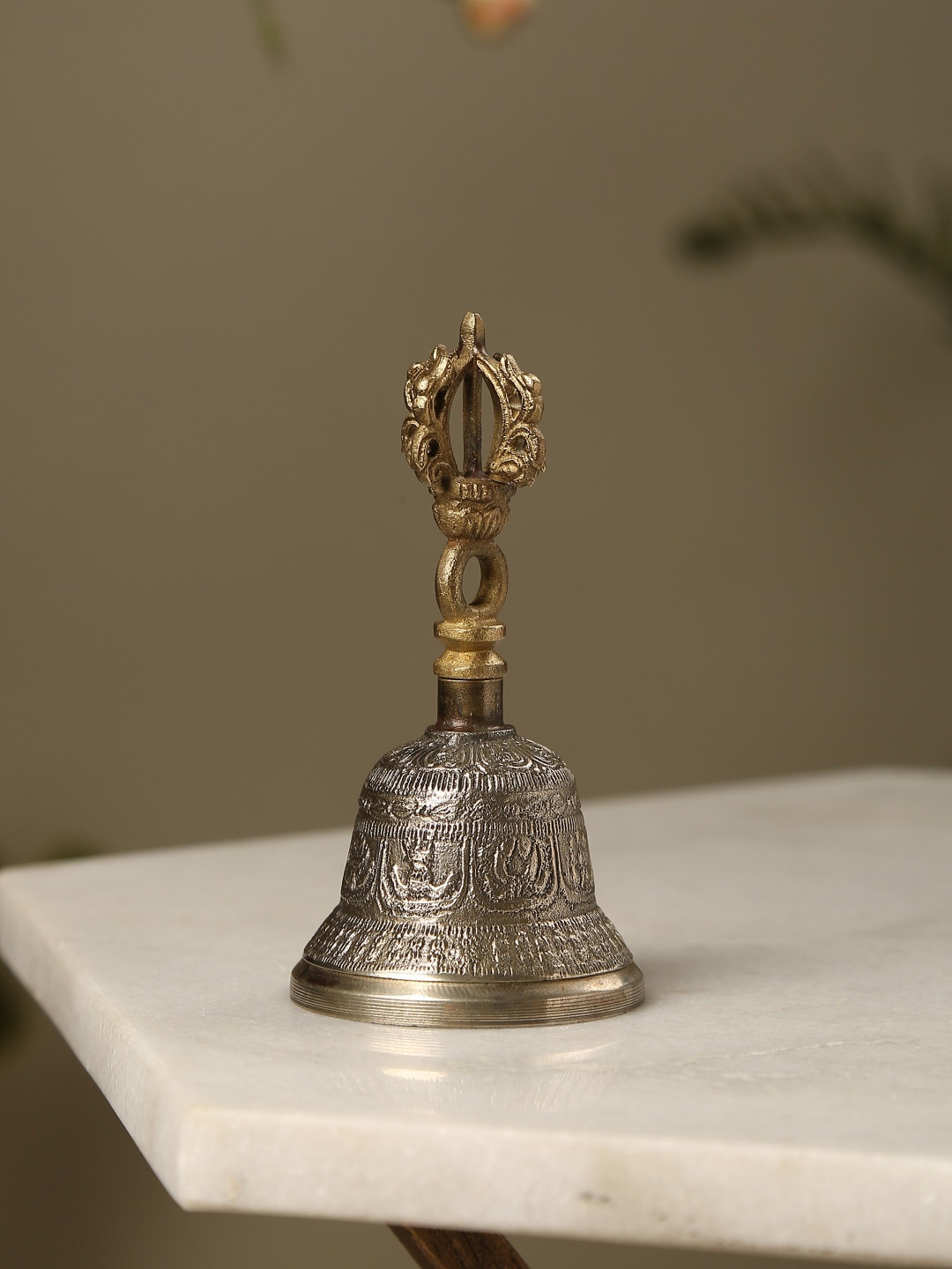 

Amoliconcepts Gold-Toned Brass Pooja Bell