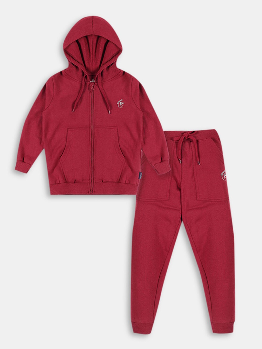 

Hopscotch Unisex Kids Maroon Top with Trousers