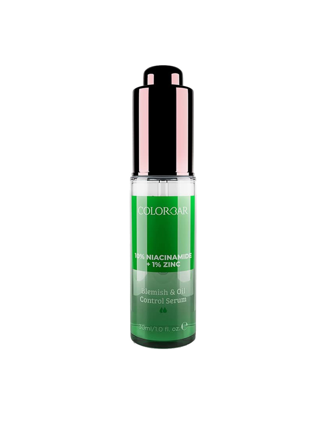 

Colorbar Blemish & Oil Control Serum with 10% Niacinamide & 1% Zinc - 30 ml, Green