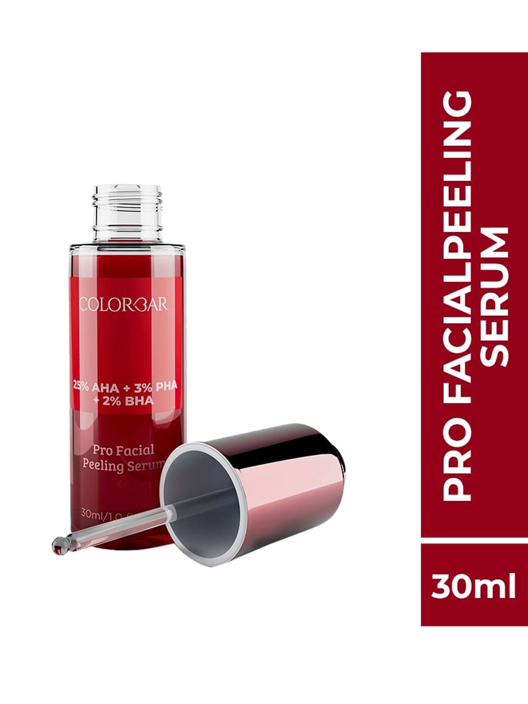 

Colorbar Pro Facial Peeling Serum with AHA & BHA - 30 ml, Red