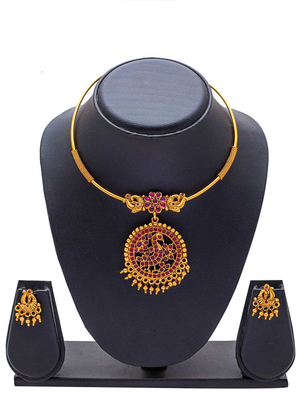 

Shining Jewel - By Shivansh Gold Plated Traditional Jewellery Set