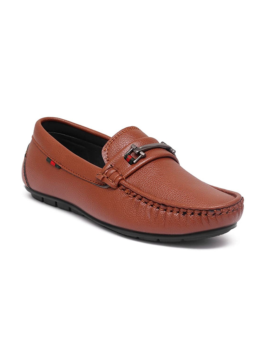 

FASHION FASTER Boys Tan Textured Loafers