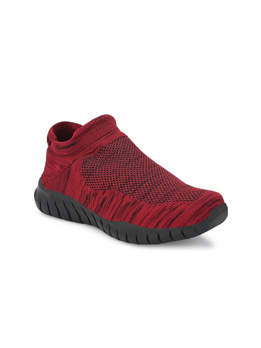 

MENGLER Men Red Mesh Walking Non-Marking Sports Shoes