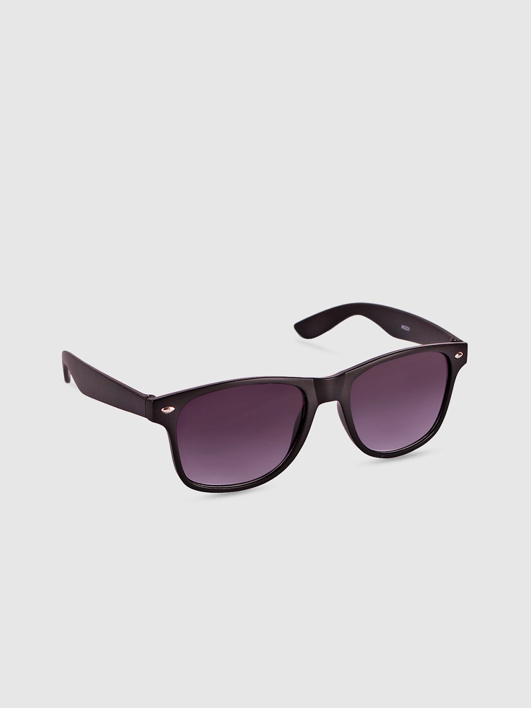 

FUZOKU Unisex Purple Lens & Black Wayfarer Sunglasses with UV Protected Lens