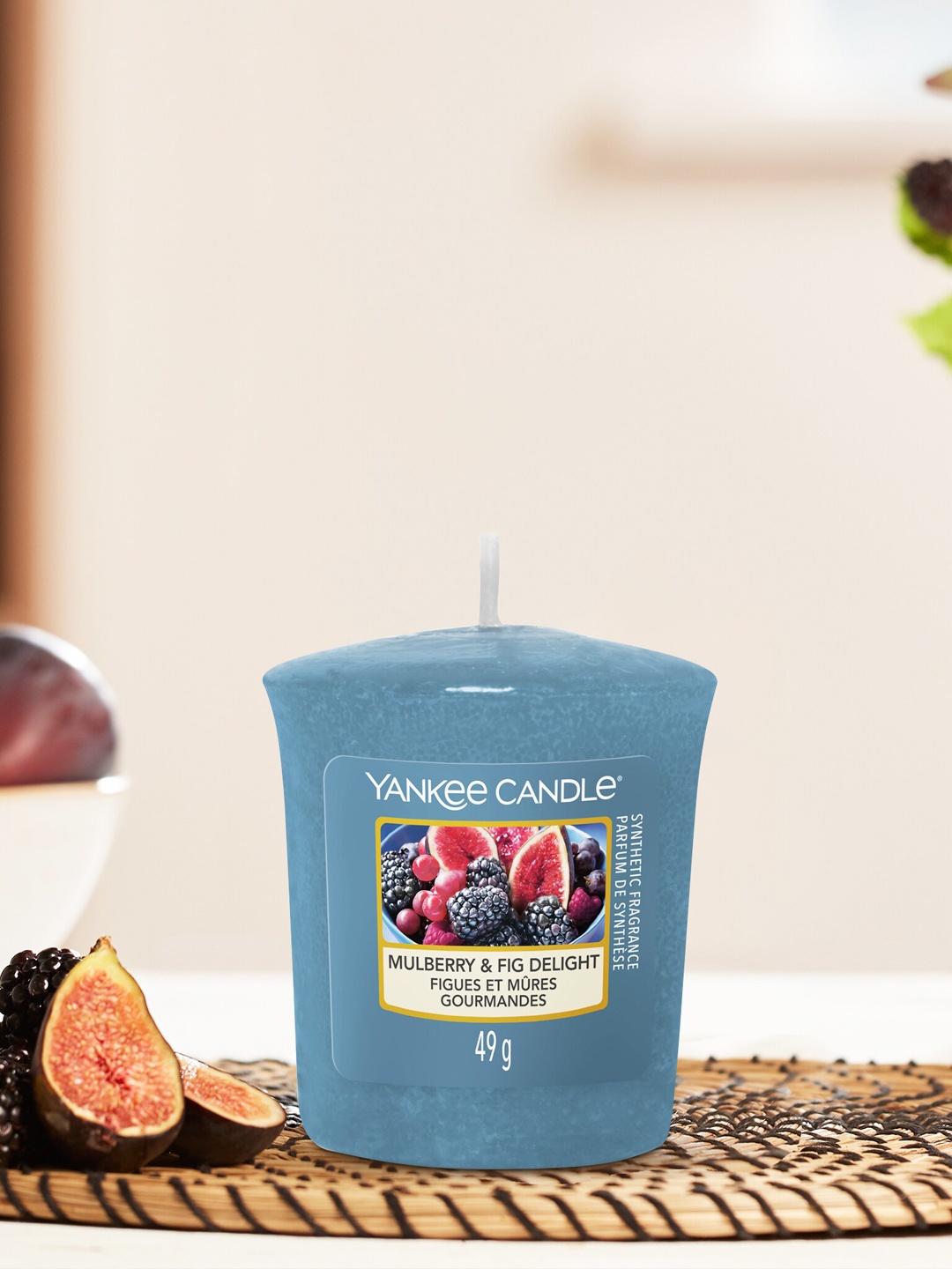 

YANKEE CANDLE Blue Solid Original Votive Scented Candle