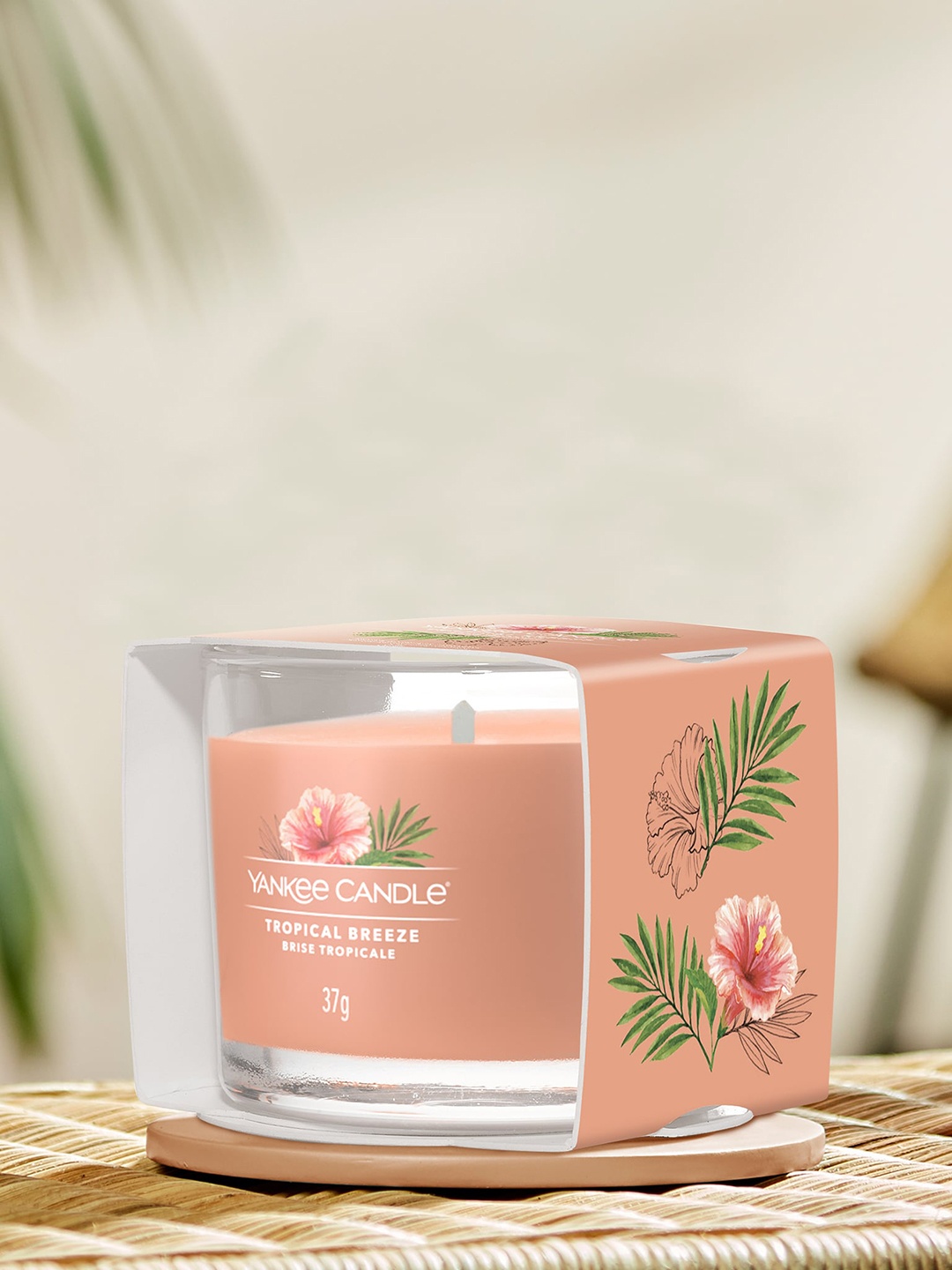 

YANKEE CANDLE Orange Colored Tropical Breeze Scented Candles