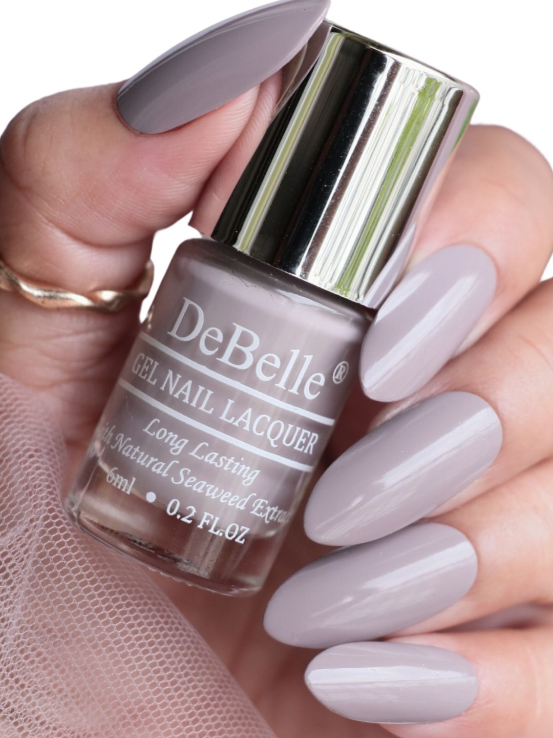 

DeBelle Long Lasting Gel Nail Lacquer with Seaweed Extract - Natalie Rhapsody 6 ml, Taupe