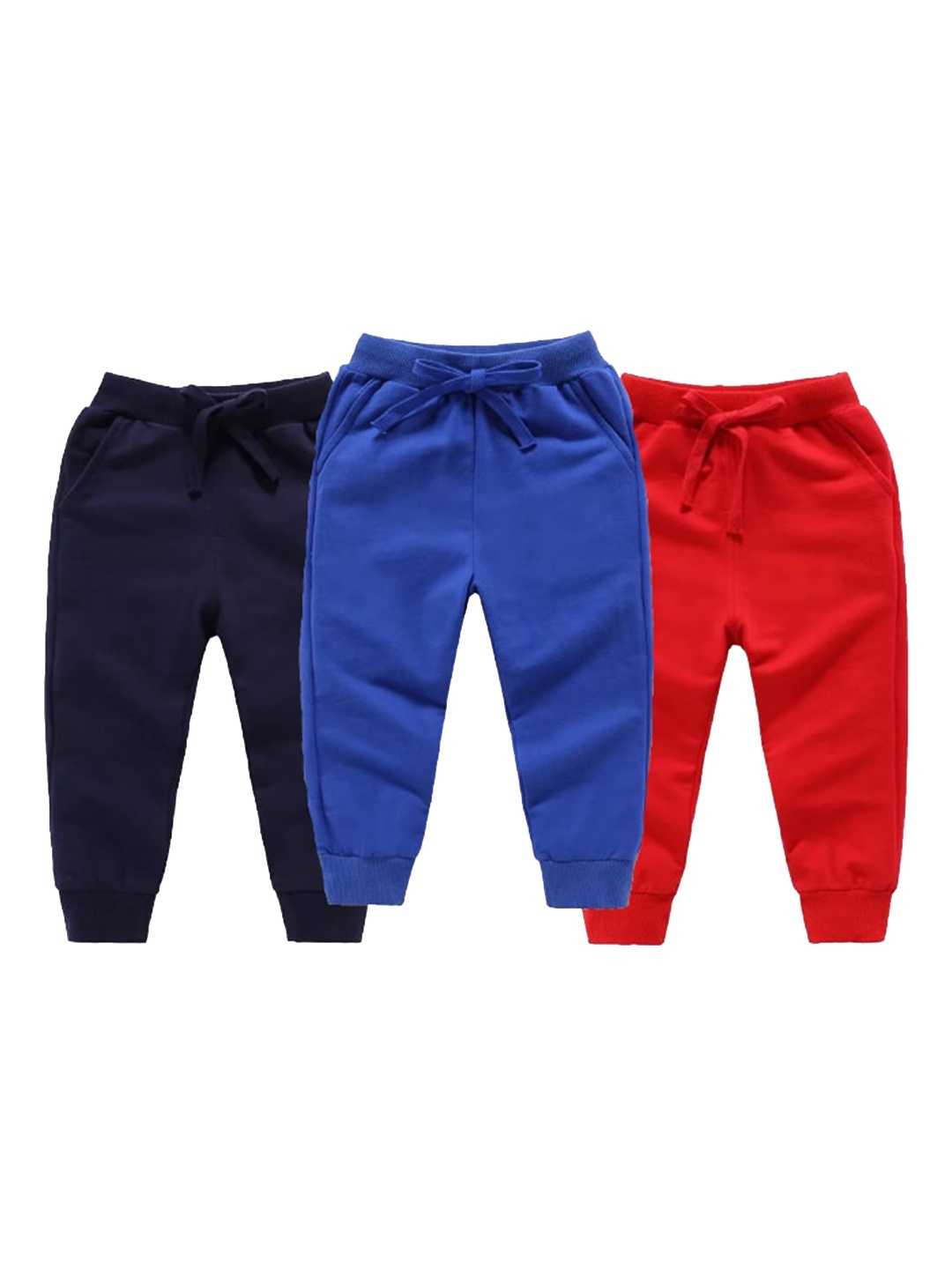 

KYDA KIDS Pack of 3 Printed Cotton Track Pants, Black