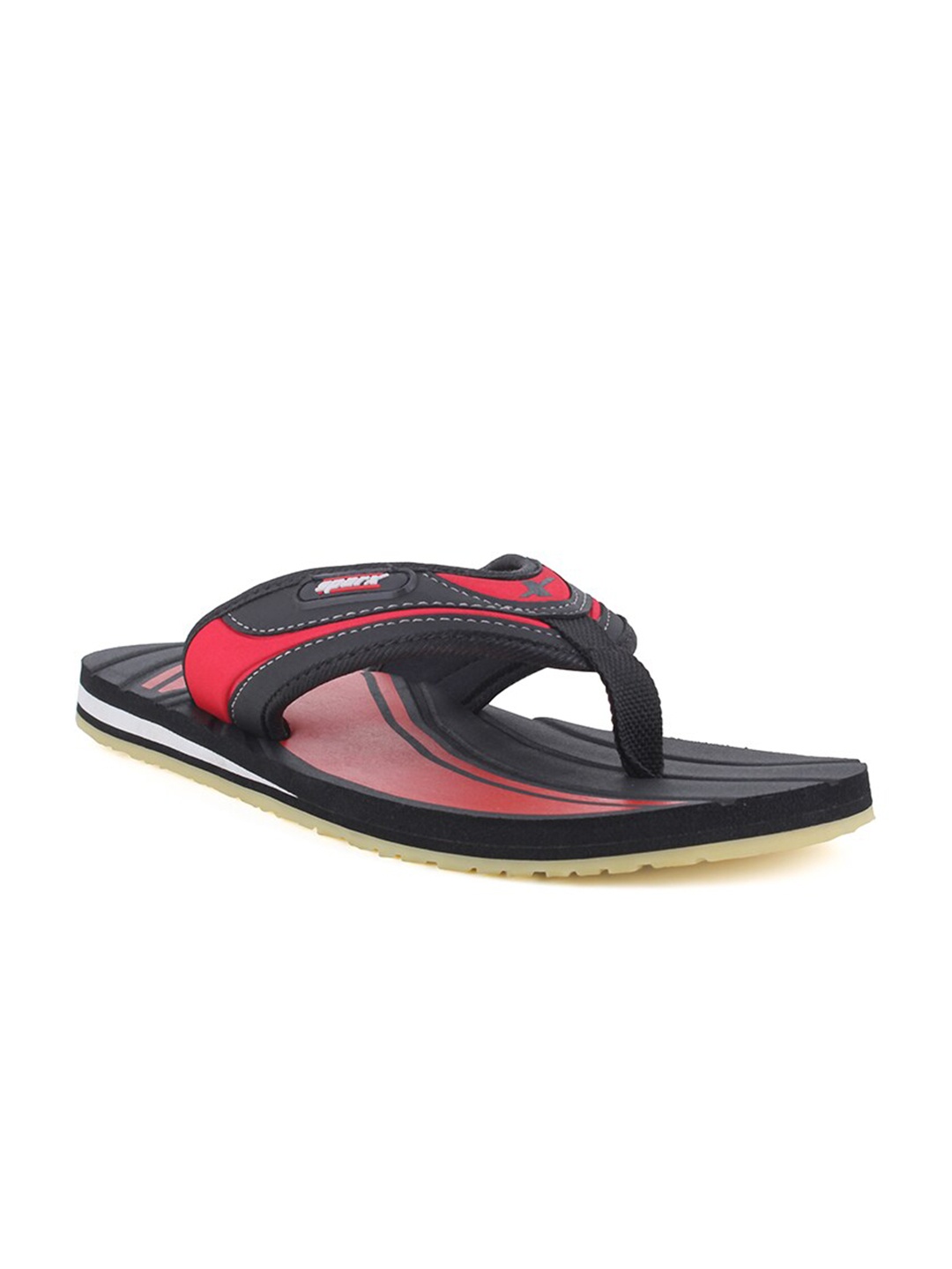 

Sparx Men Red & Black Printed Thong Flip-Flops