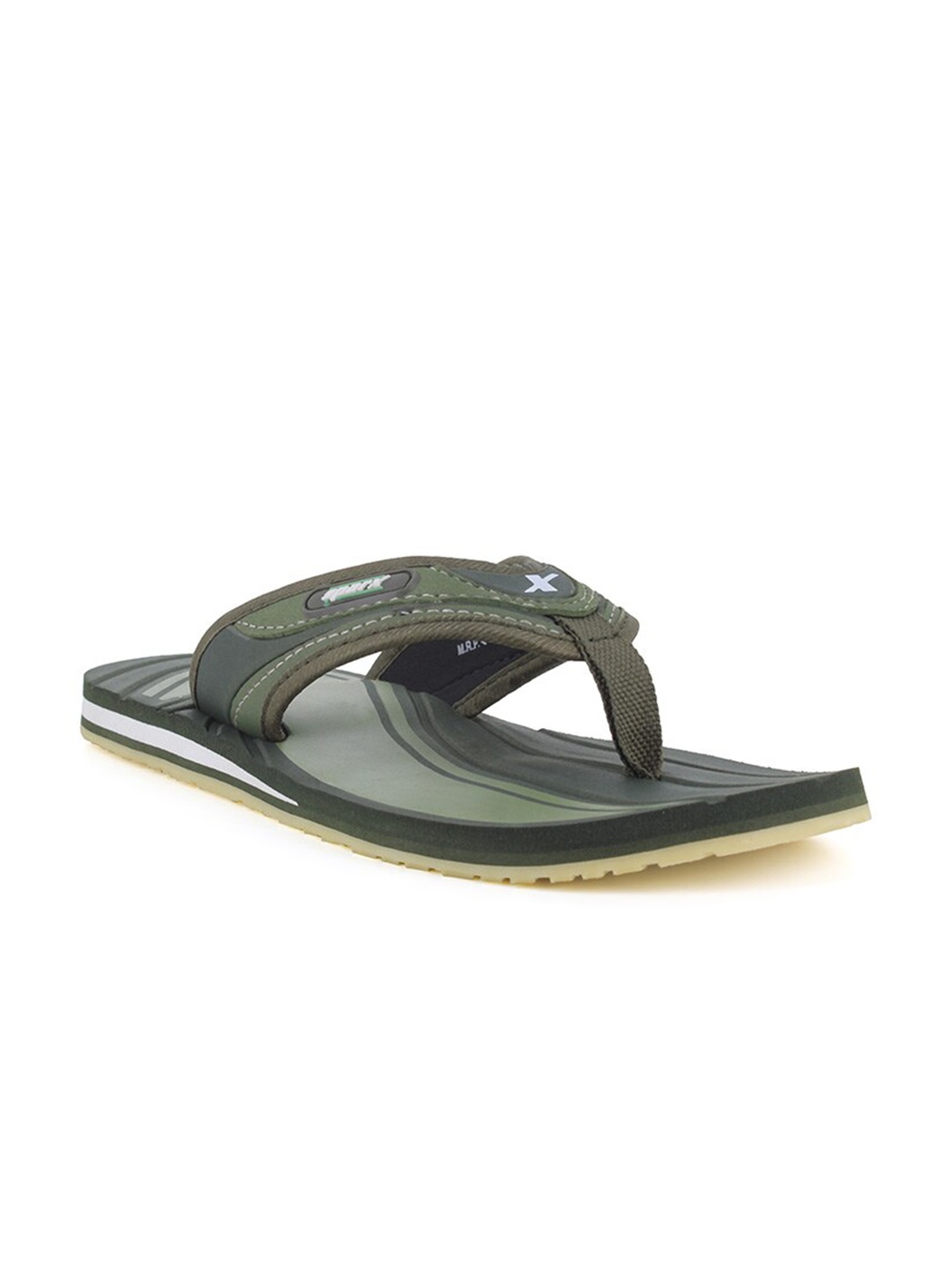 

Sparx Men Olive Green Printed Thong Flip-Flops