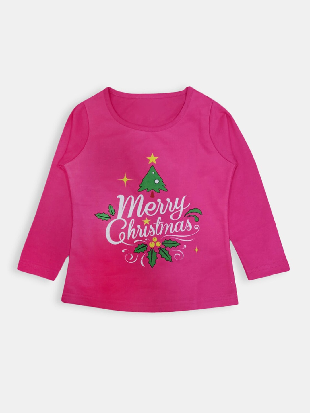 

Hopscotch Girls Pink Printed T-shirt