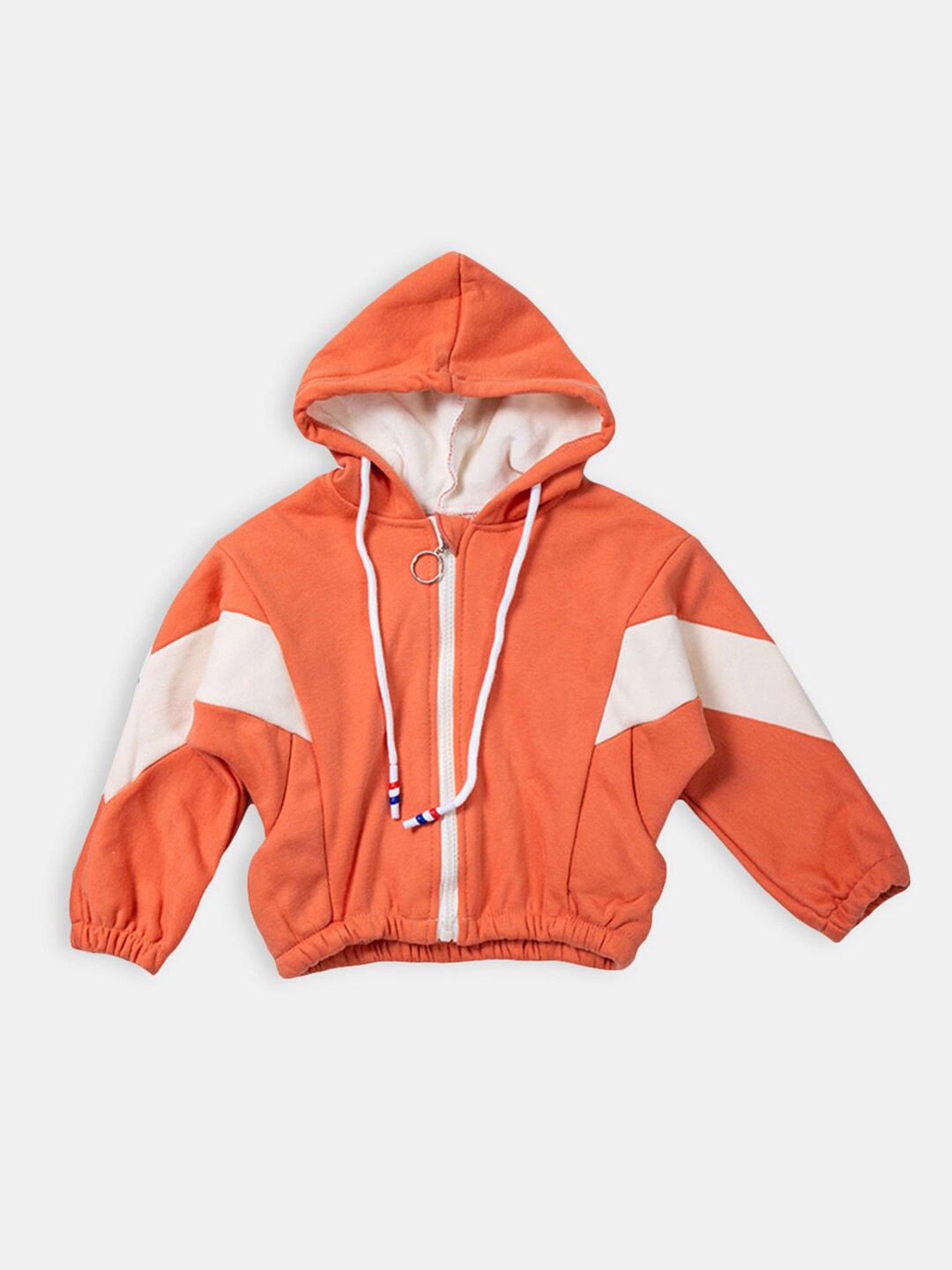 

Hopscotch Girls Orange Hooded Sweatshirt