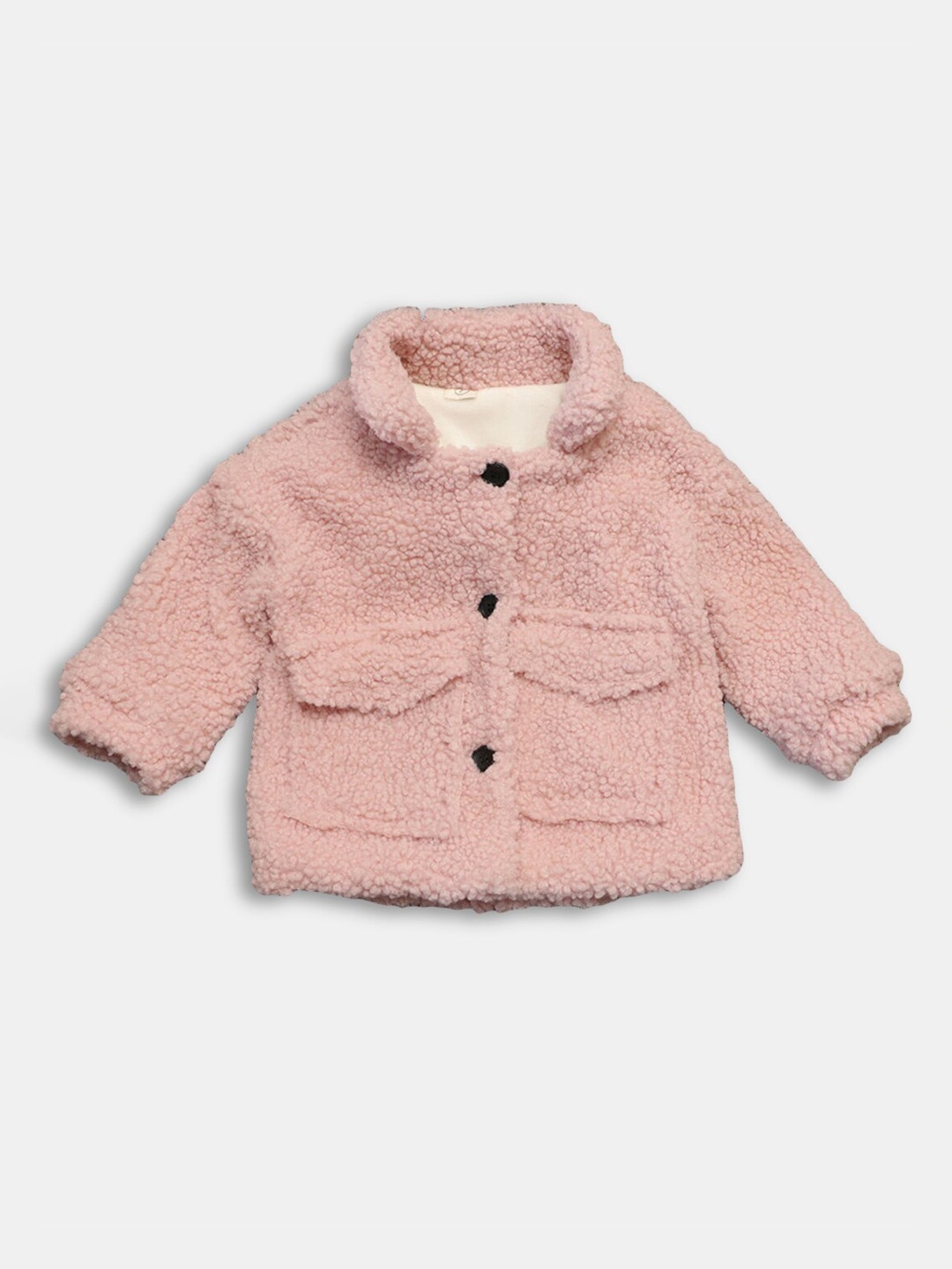 

Hopscotch Girls Pink Solid Coats
